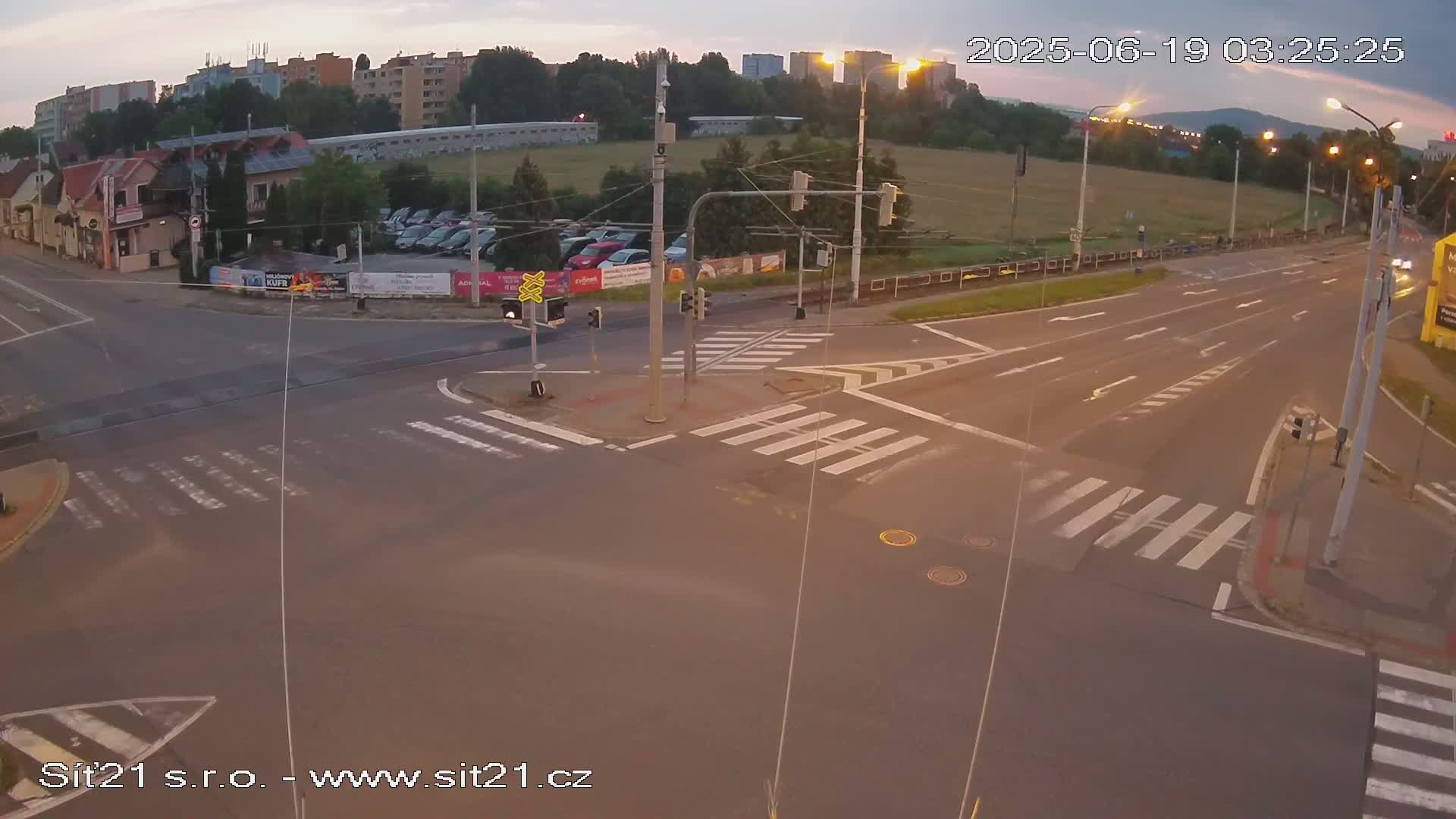 Otrokovice-Kvitkovice-Zlin - Railway Highway 55 & 49 Junction Live Cam - Otrokovice, Zlin, Czechia