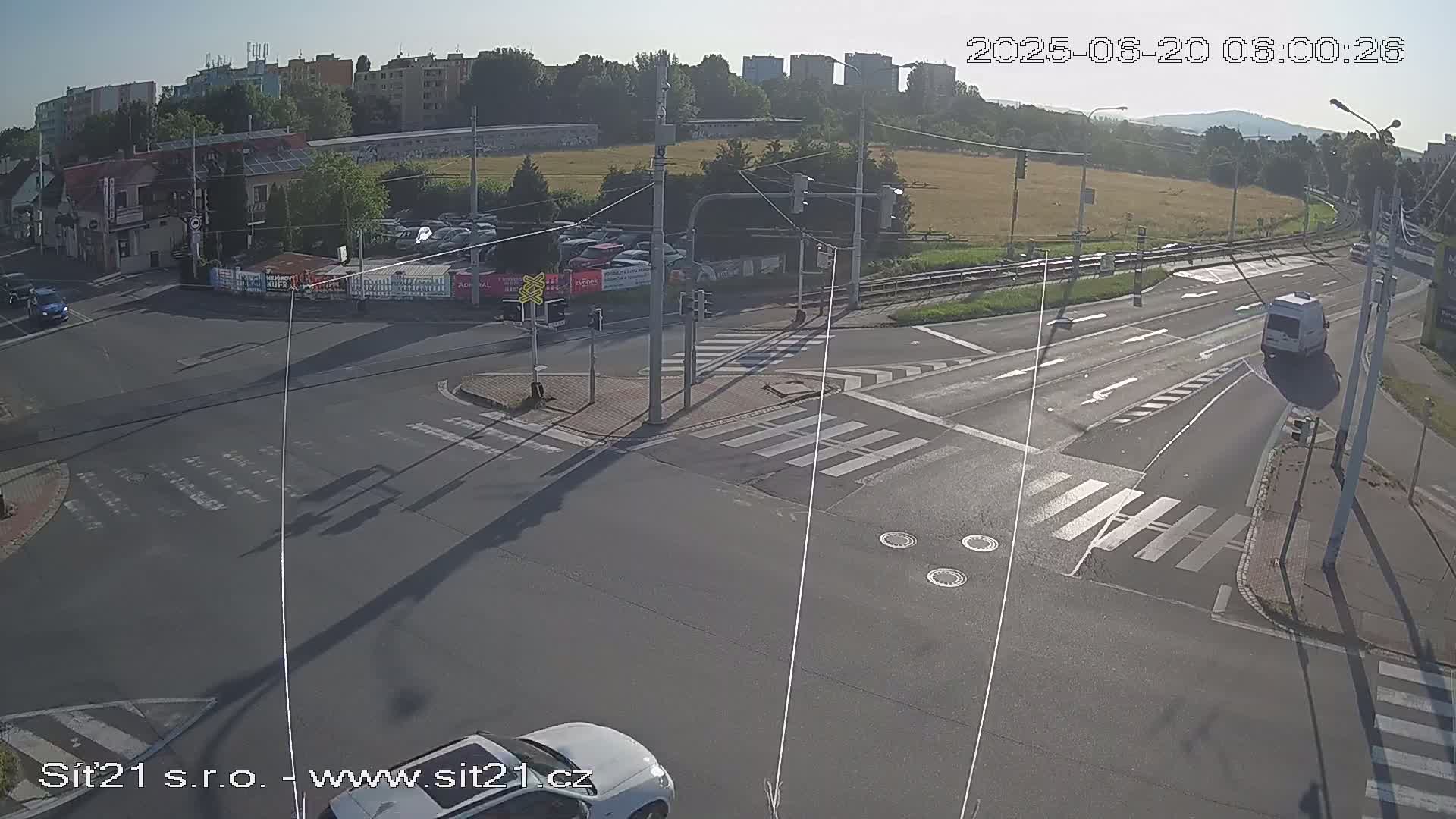 Otrokovice-Kvitkovice-Zlin - Railway Highway 55 & 49 Junction Live Cam - Otrokovice, Zlin, Czechia