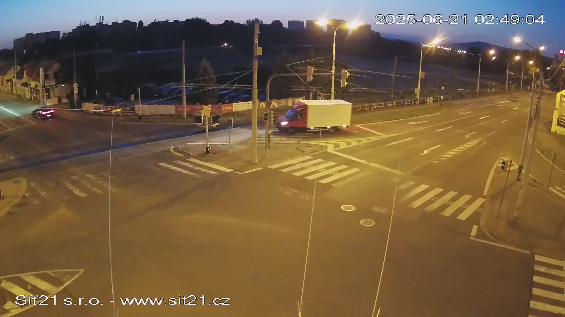 Otrokovice-Kvitkovice-Zlin - Railway Highway 55 & 49 Junction Live Cam - Otrokovice, Zlin, Czechia