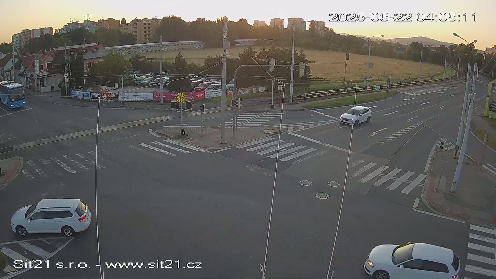 Otrokovice-Kvitkovice-Zlin - Railway Highway 55 & 49 Junction Live Cam - Otrokovice, Zlin, Czechia