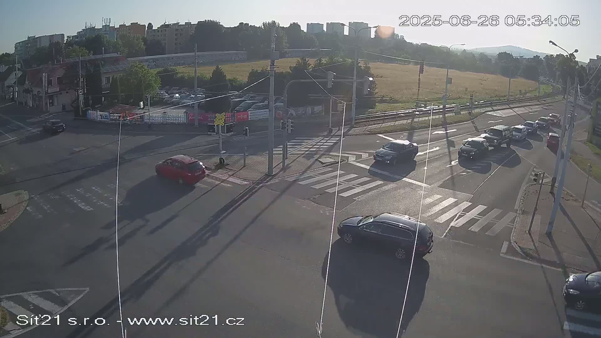 Otrokovice-Kvitkovice-Zlin - Railway Highway 55 & 49 Junction Live Cam - Otrokovice, Zlin, Czechia
