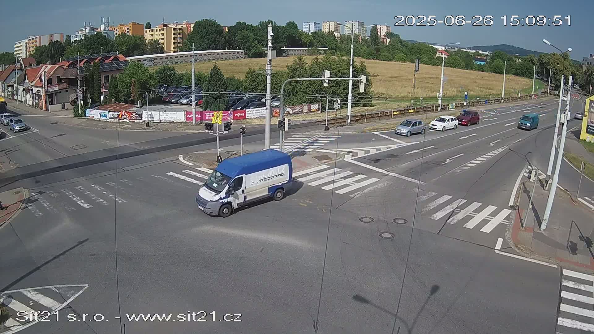 Otrokovice-Kvitkovice-Zlin - Railway Highway 55 & 49 Junction Live Cam - Otrokovice, Zlin, Czechia