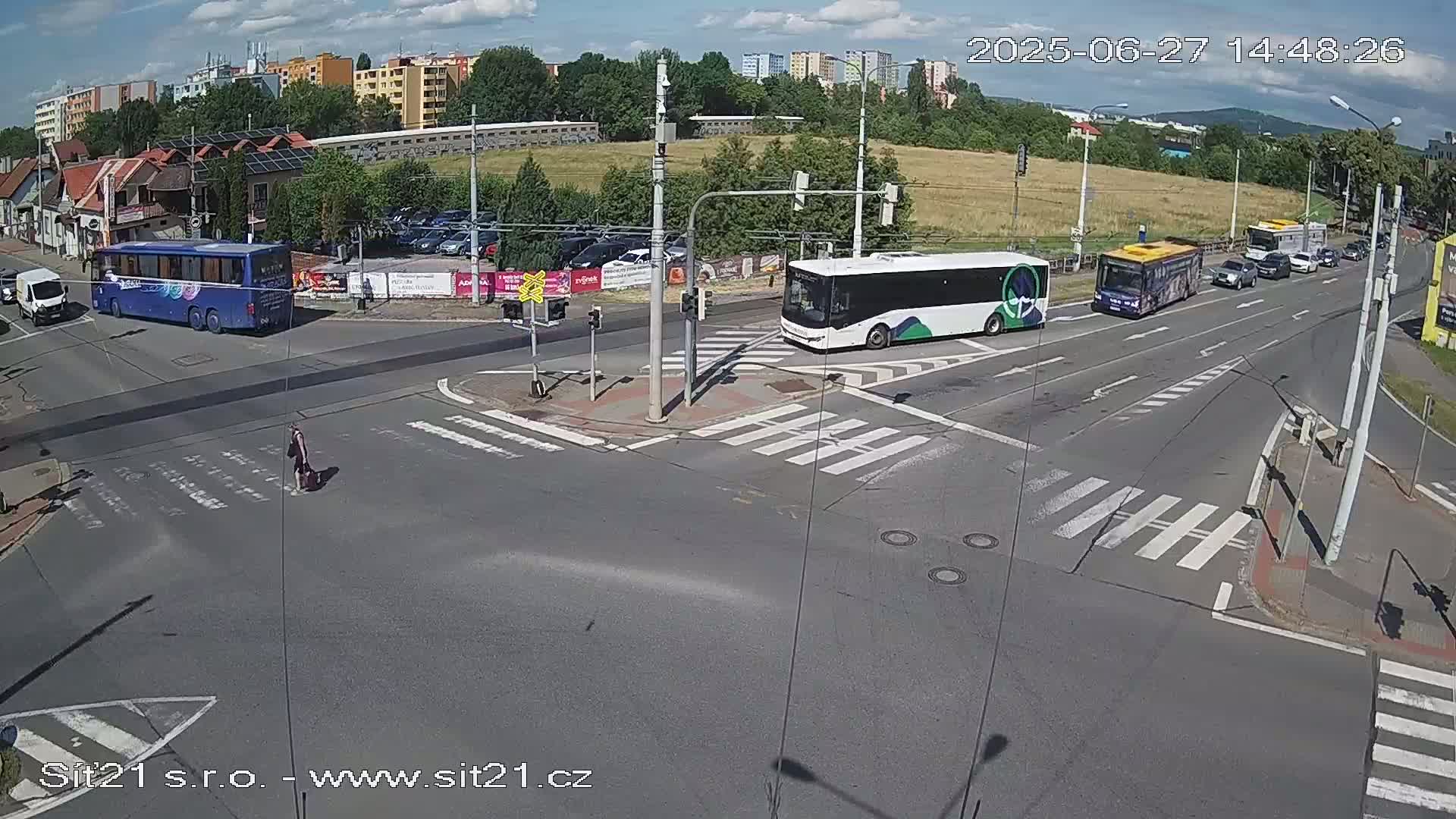 Otrokovice-Kvitkovice-Zlin - Railway Highway 55 & 49 Junction Live Cam - Otrokovice, Zlin, Czechia