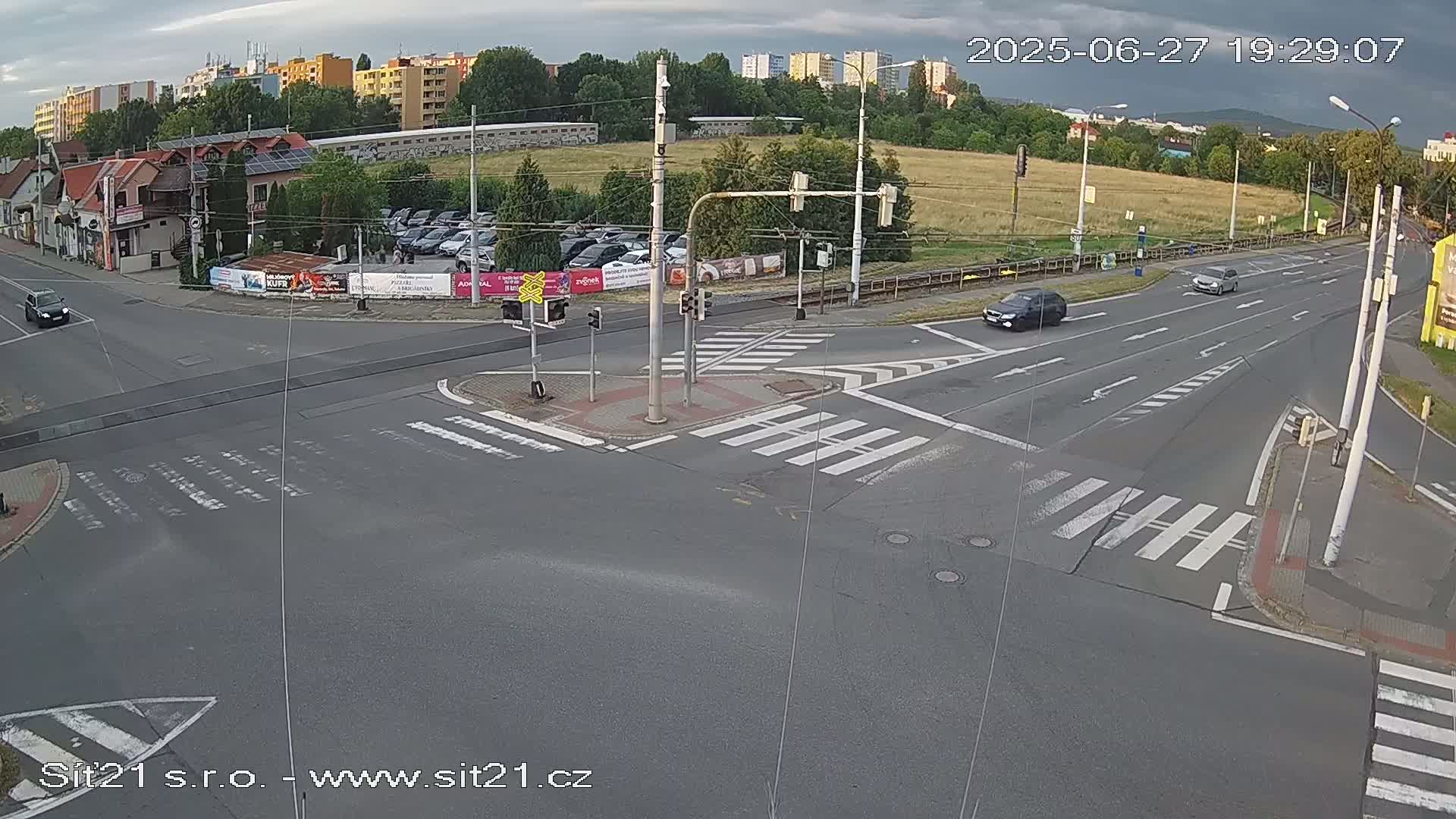 Otrokovice-Kvitkovice-Zlin - Railway Highway 55 & 49 Junction Live Cam - Otrokovice, Zlin, Czechia