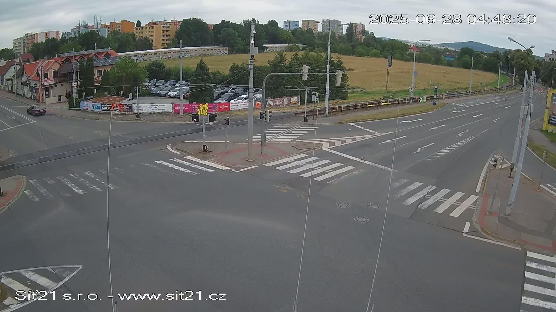 Otrokovice-Kvitkovice-Zlin - Railway Highway 55 & 49 Junction Live Cam - Otrokovice, Zlin, Czechia