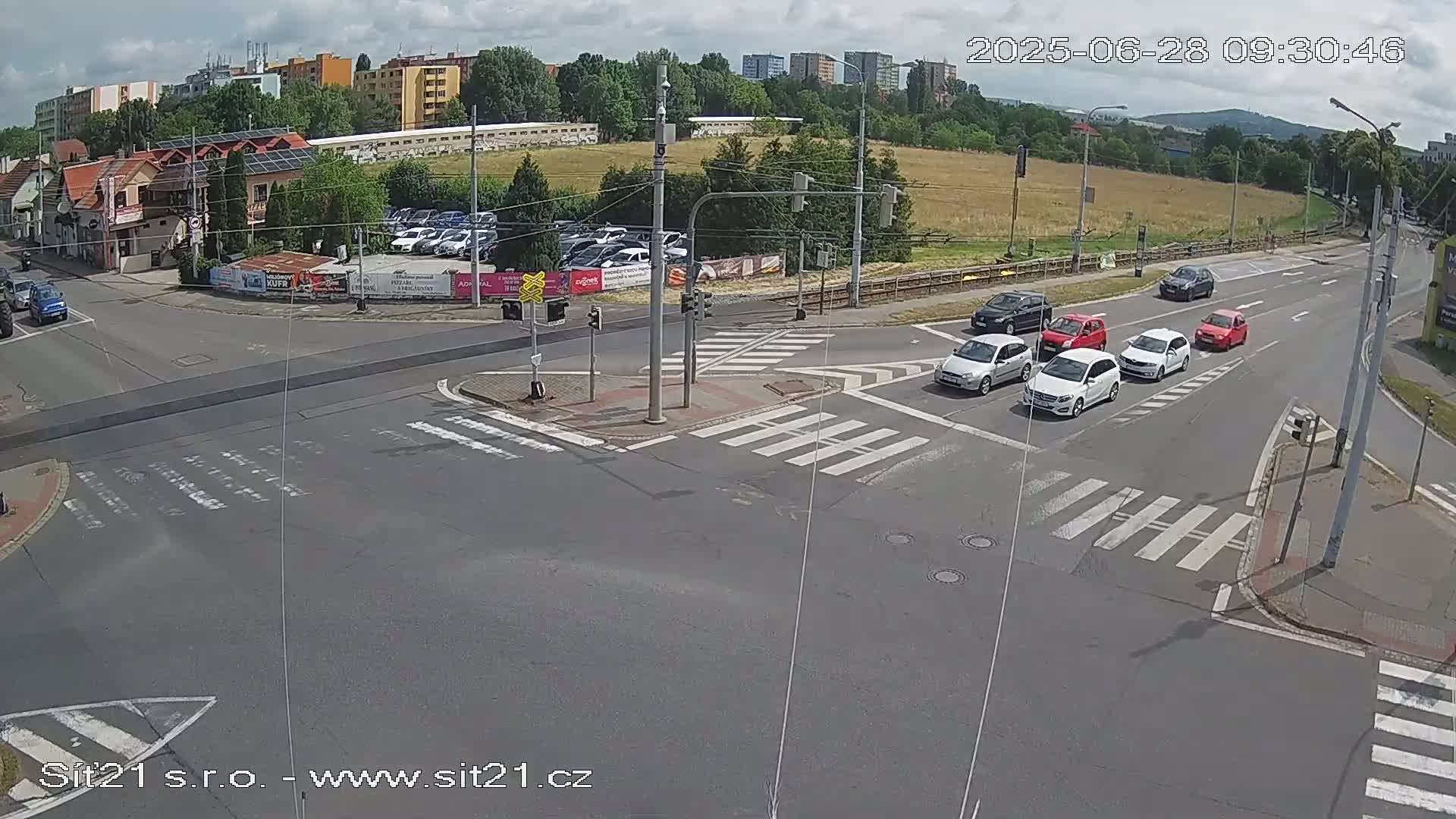 Otrokovice-Kvitkovice-Zlin - Railway Highway 55 & 49 Junction Live Cam - Otrokovice, Zlin, Czechia