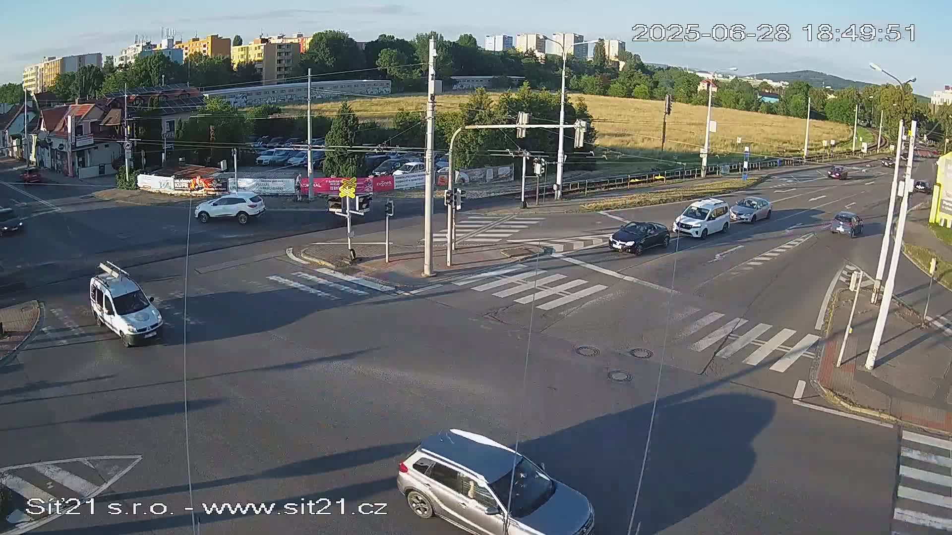 Otrokovice-Kvitkovice-Zlin - Railway Highway 55 & 49 Junction Live Cam - Otrokovice, Zlin, Czechia
