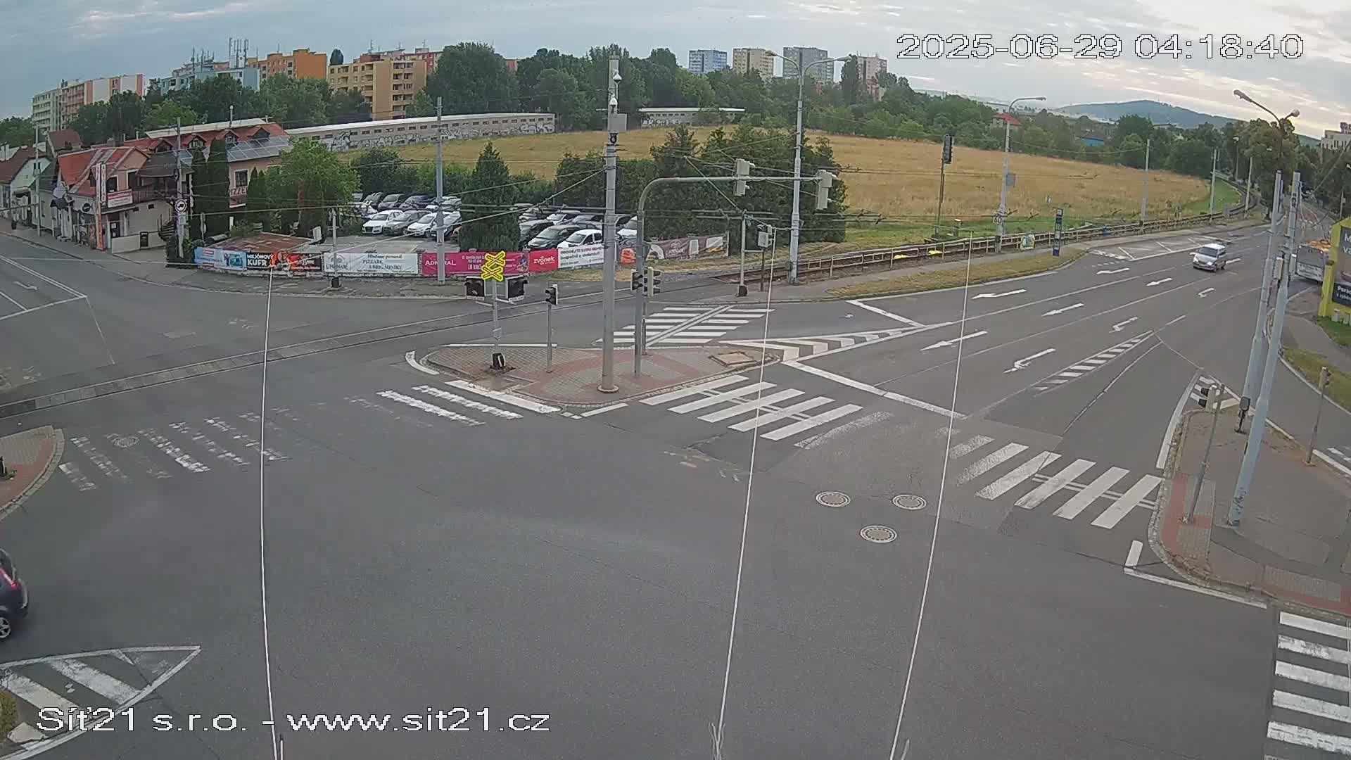 Otrokovice-Kvitkovice-Zlin - Railway Highway 55 & 49 Junction Live Cam - Otrokovice, Zlin, Czechia