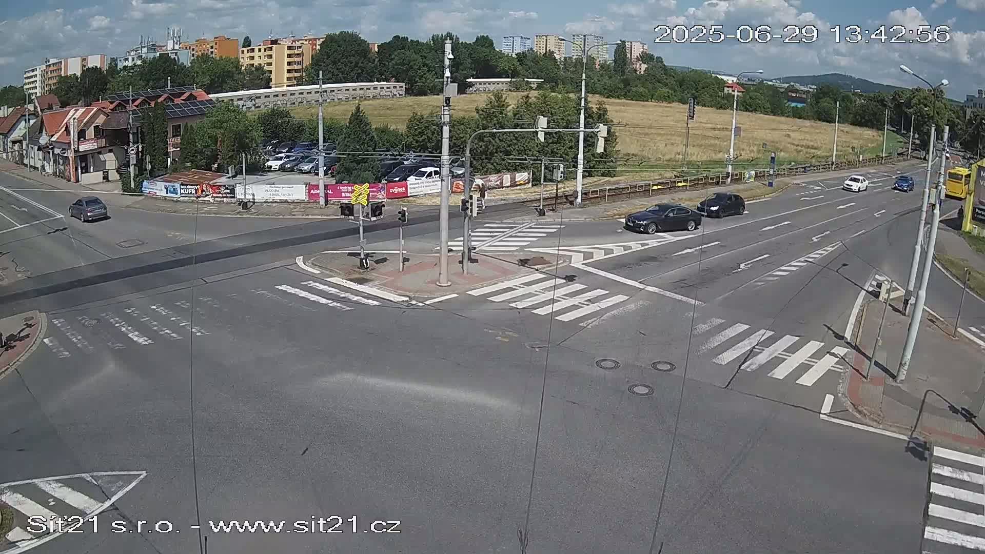 Otrokovice-Kvitkovice-Zlin - Railway Highway 55 & 49 Junction Live Cam - Otrokovice, Zlin, Czechia
