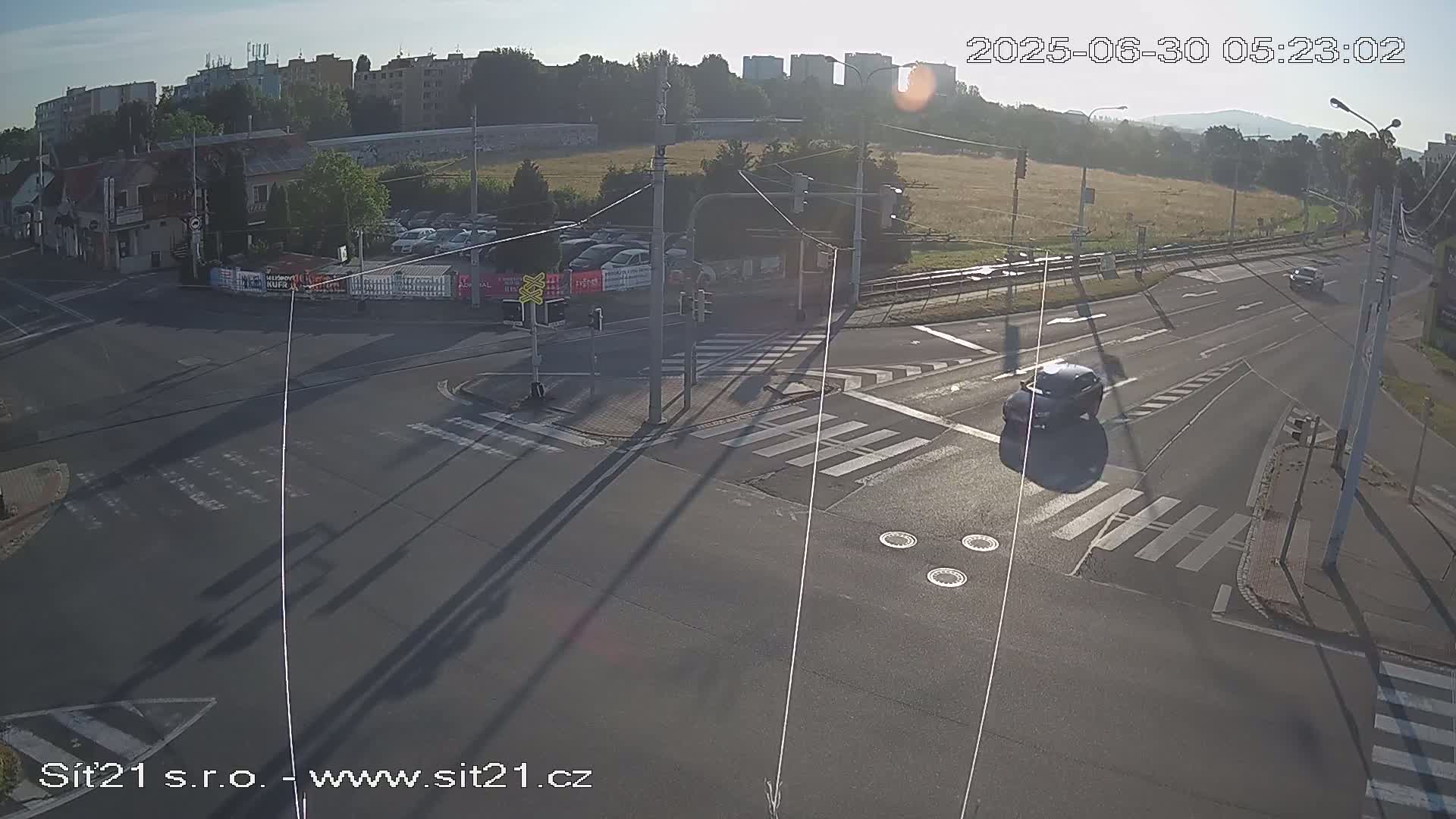 Otrokovice-Kvitkovice-Zlin - Railway Highway 55 & 49 Junction Live Cam - Otrokovice, Zlin, Czechia