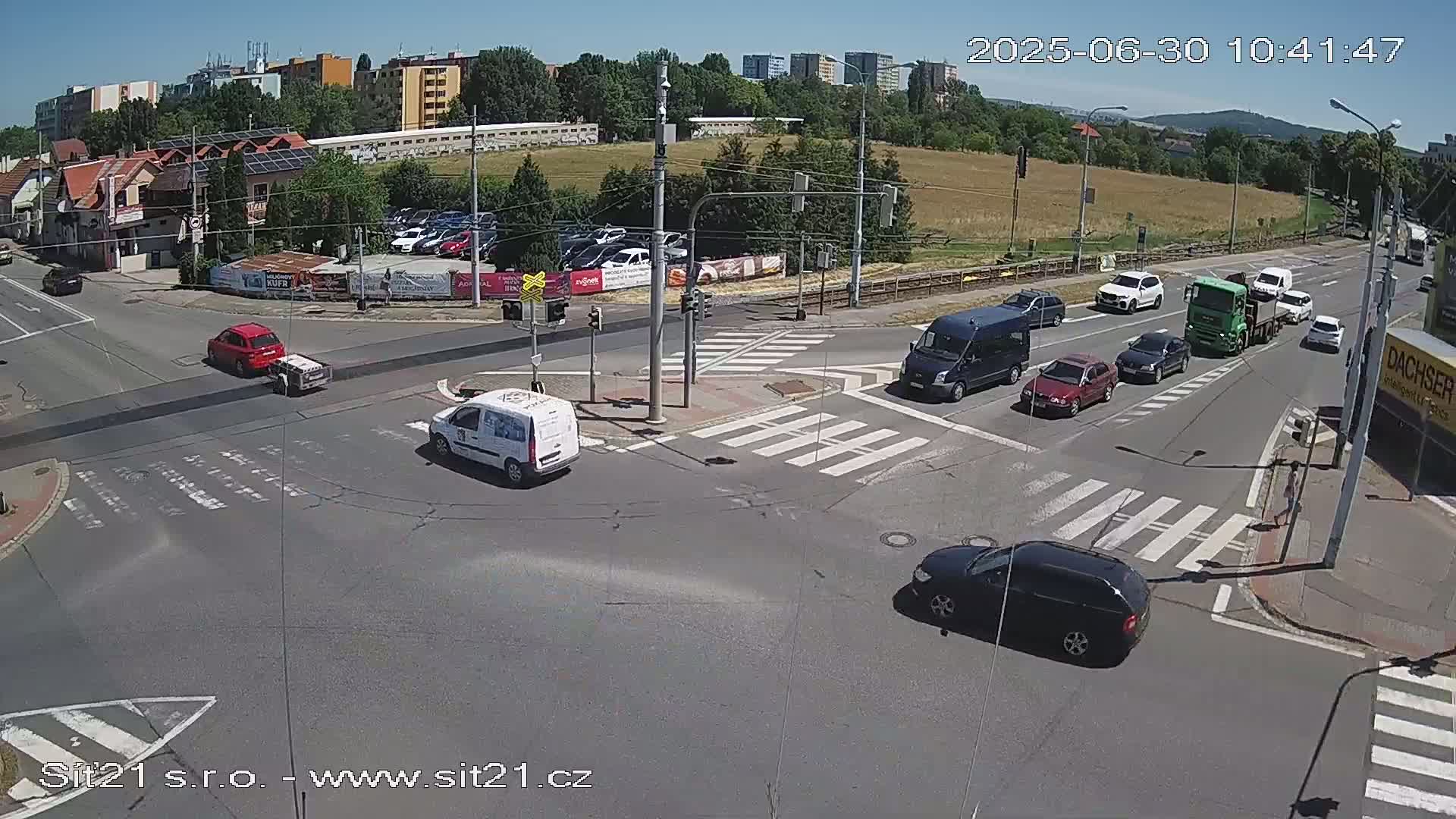 Otrokovice-Kvitkovice-Zlin - Railway Highway 55 & 49 Junction Live Cam - Otrokovice, Zlin, Czechia