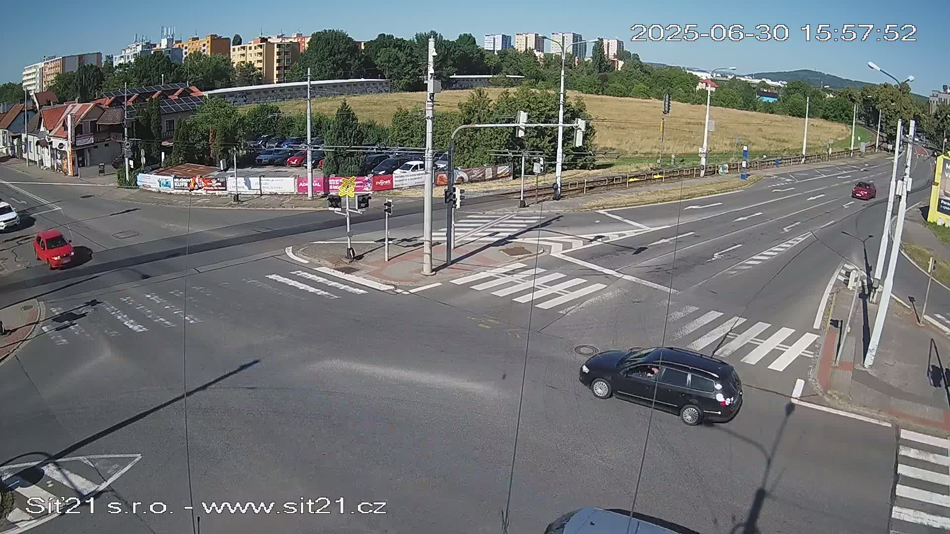 Otrokovice-Kvitkovice-Zlin - Railway Highway 55 & 49 Junction Live Cam - Otrokovice, Zlin, Czechia
