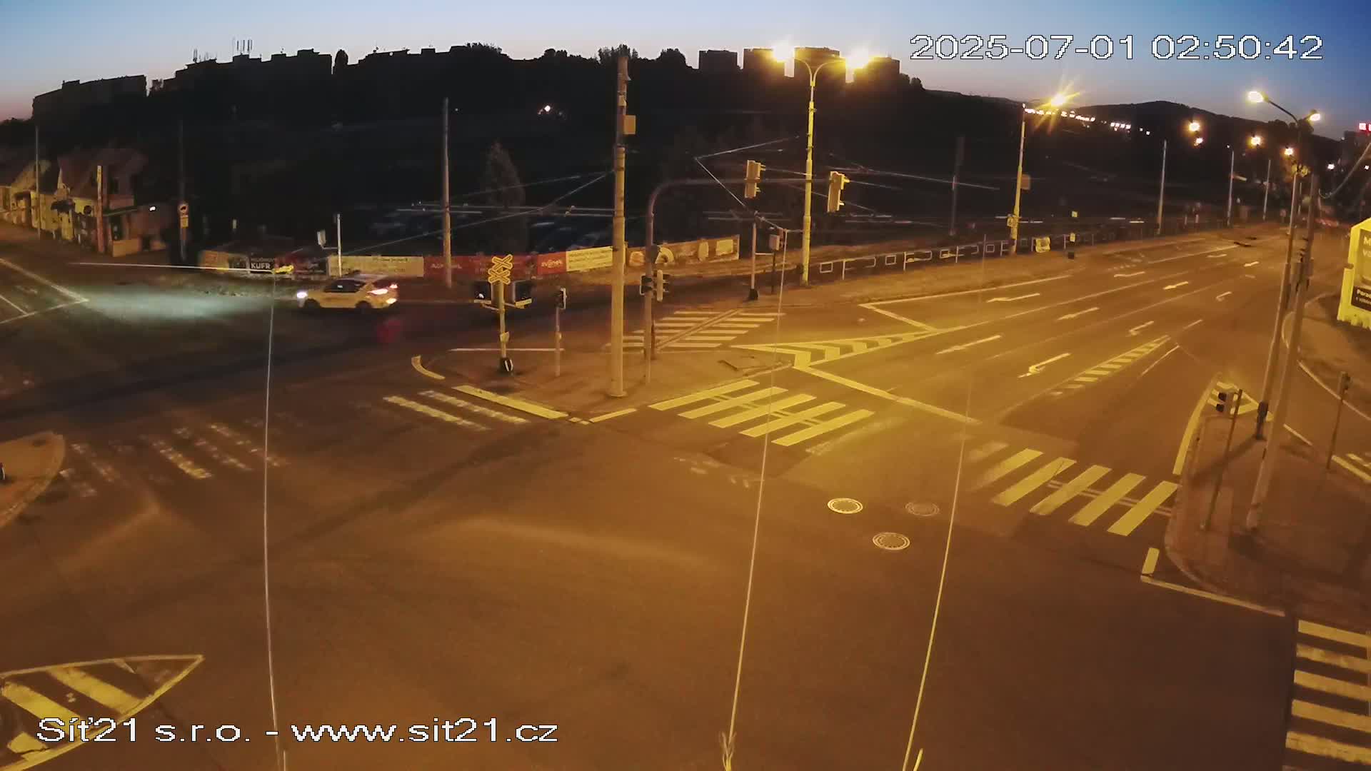 Otrokovice-Kvitkovice-Zlin - Railway Highway 55 & 49 Junction Live Cam - Otrokovice, Zlin, Czechia