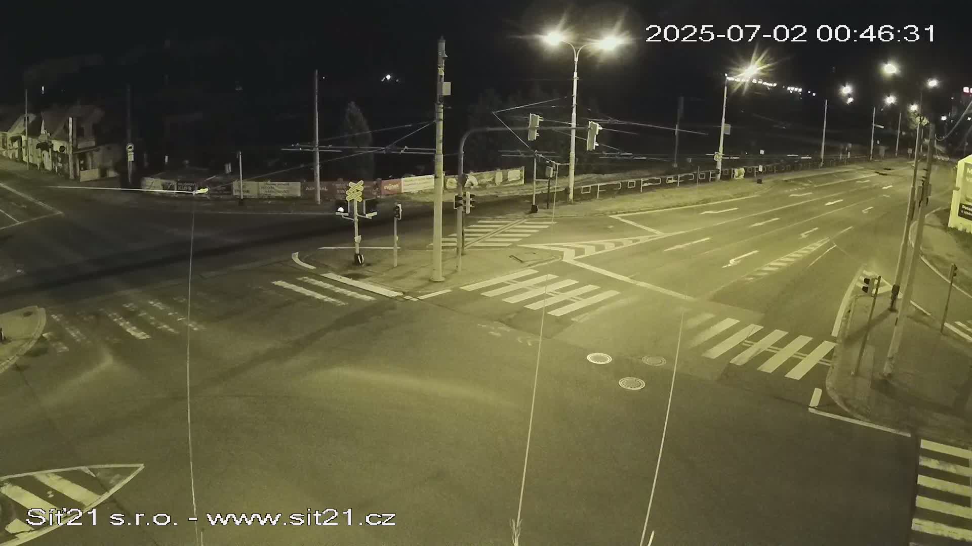 Otrokovice-Kvitkovice-Zlin - Railway Highway 55 & 49 Junction Live Cam - Otrokovice, Zlin, Czechia