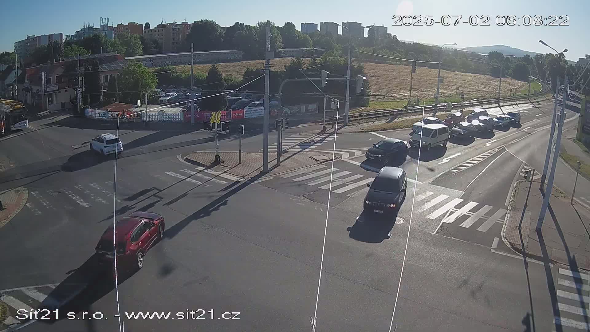 Otrokovice-Kvitkovice-Zlin - Railway Highway 55 & 49 Junction Live Cam - Otrokovice, Zlin, Czechia