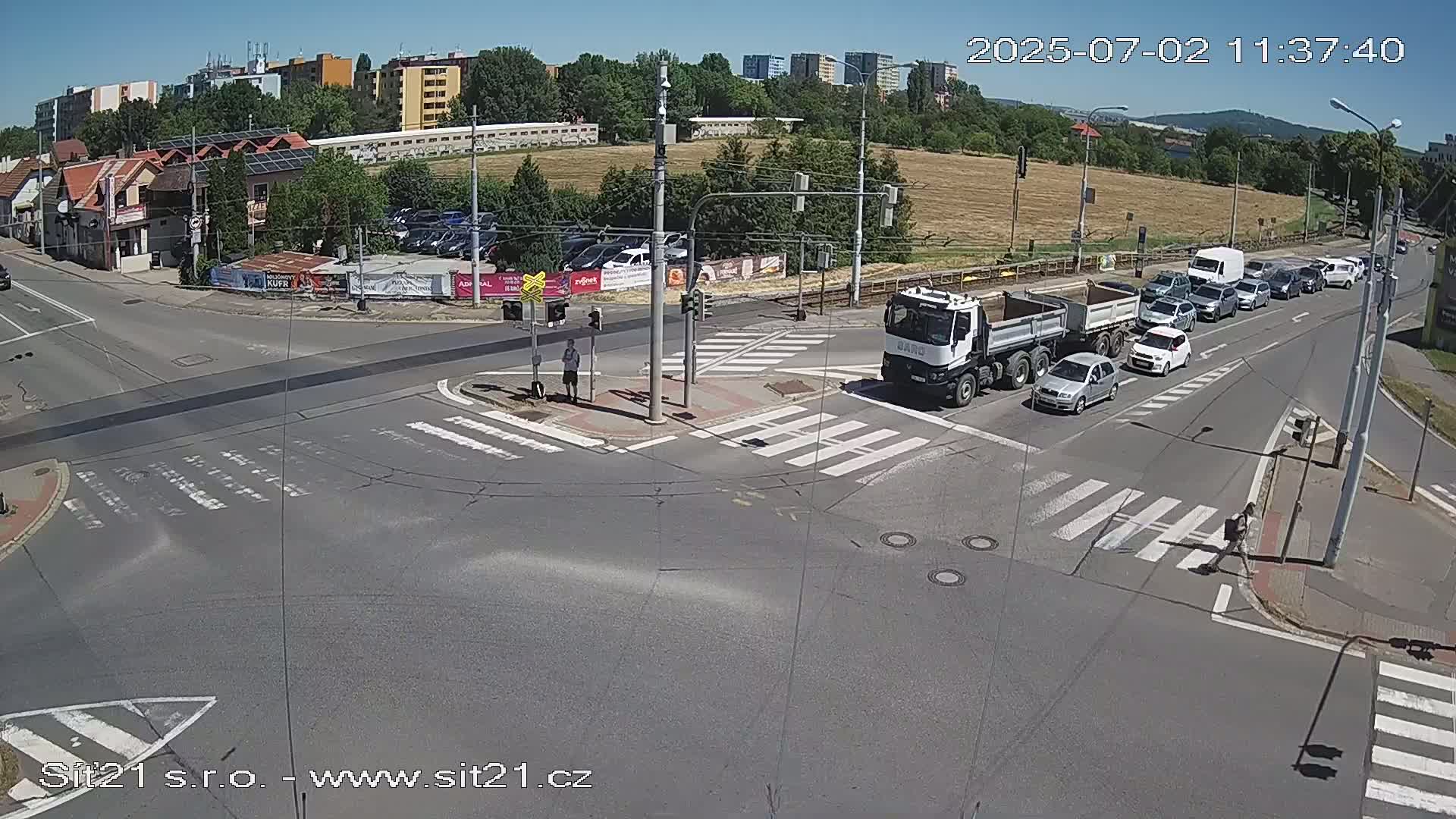 Otrokovice-Kvitkovice-Zlin - Railway Highway 55 & 49 Junction Live Cam - Otrokovice, Zlin, Czechia