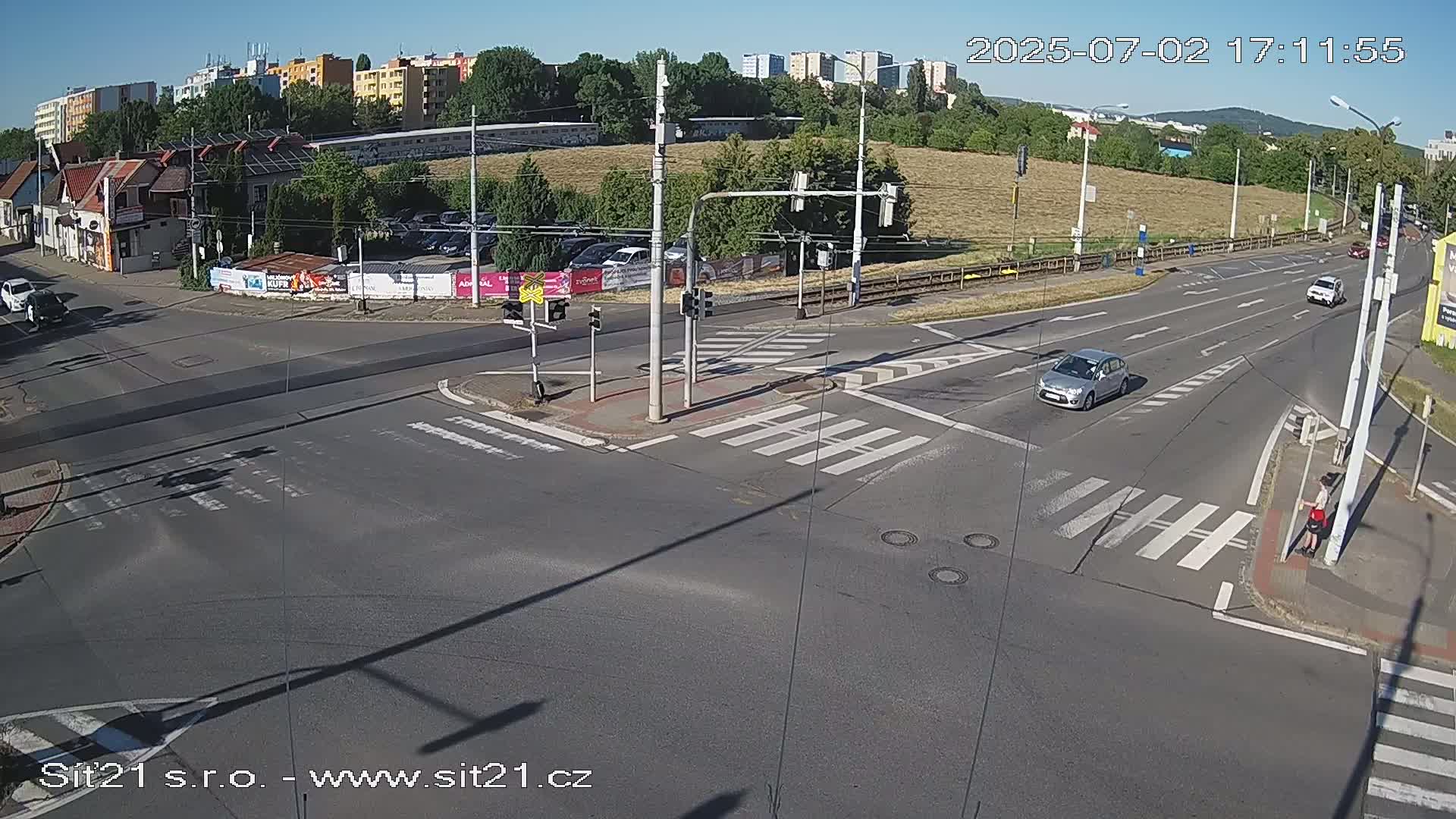 Otrokovice-Kvitkovice-Zlin - Railway Highway 55 & 49 Junction Live Cam - Otrokovice, Zlin, Czechia