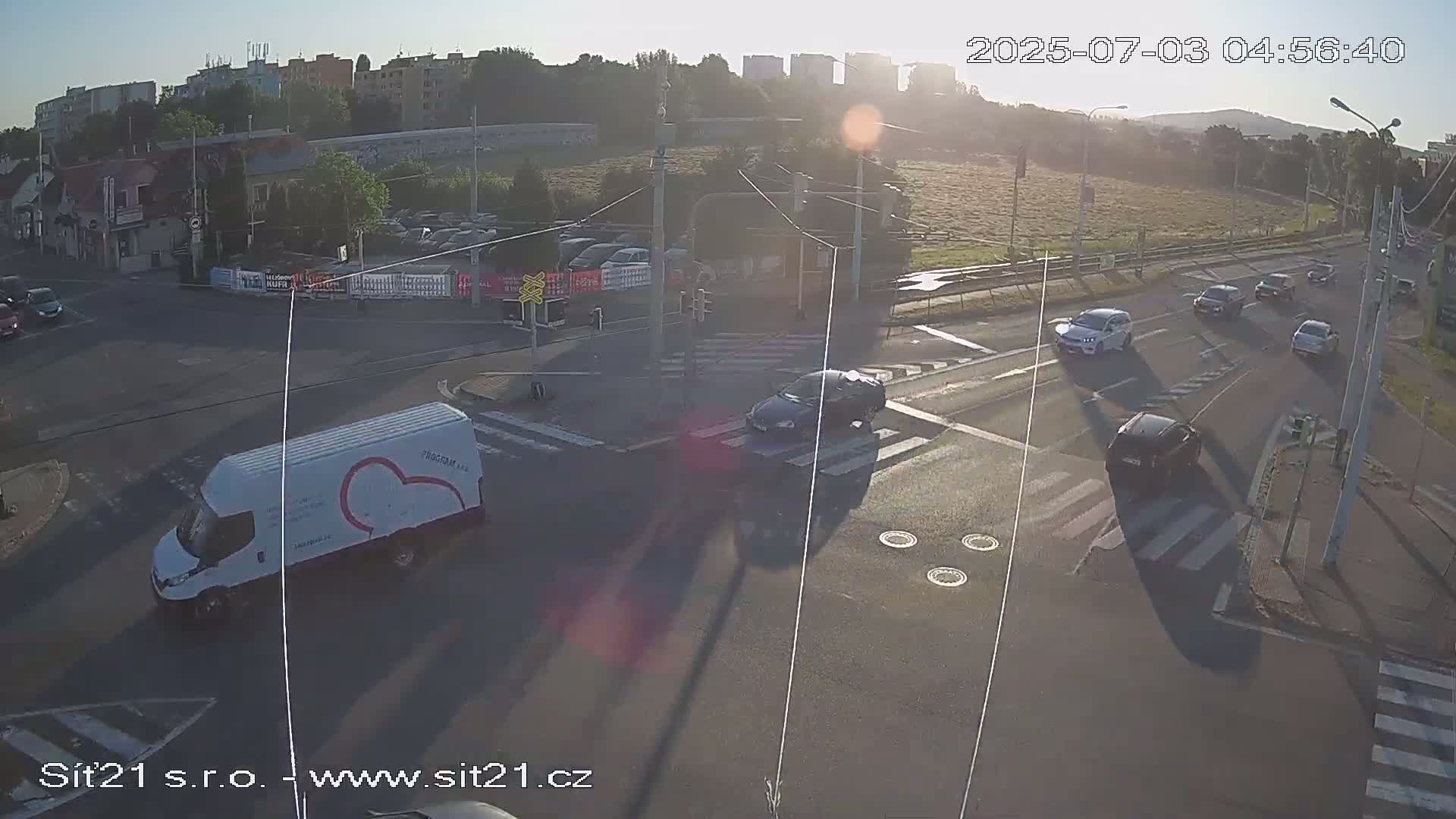 Otrokovice-Kvitkovice-Zlin - Railway Highway 55 & 49 Junction Live Cam - Otrokovice, Zlin, Czechia