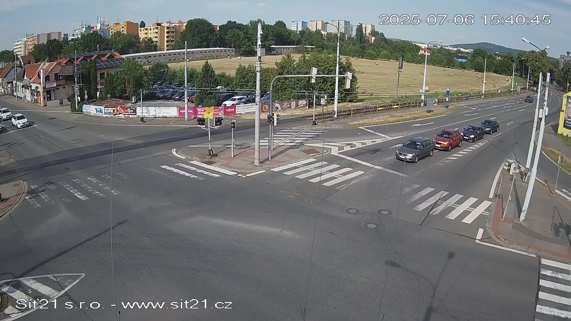 Otrokovice-Kvitkovice-Zlin - Railway Highway 55 & 49 Junction Live Cam - Otrokovice, Zlin, Czechia