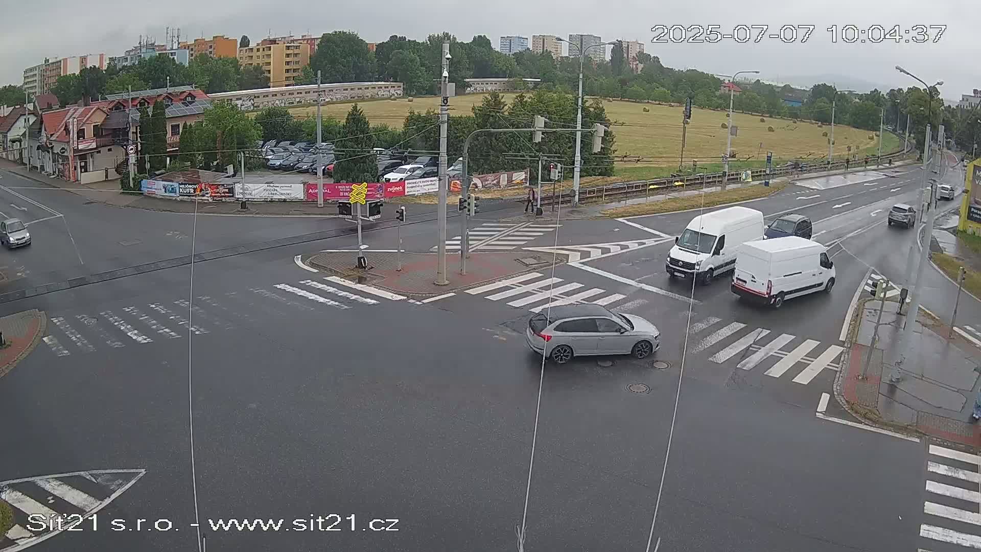 Otrokovice-Kvitkovice-Zlin - Railway Highway 55 & 49 Junction Live Cam - Otrokovice, Zlin, Czechia