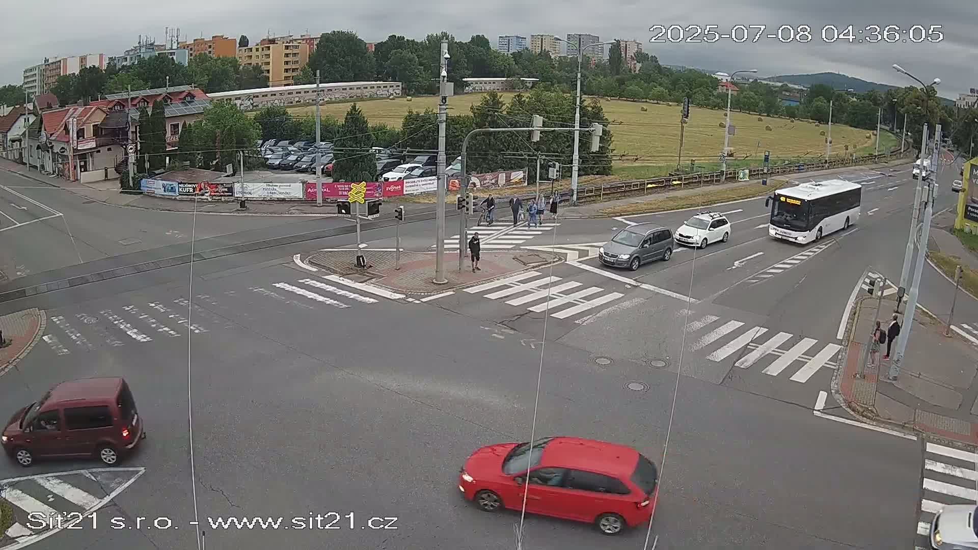 Otrokovice-Kvitkovice-Zlin - Railway Highway 55 & 49 Junction Live Cam - Otrokovice, Zlin, Czechia