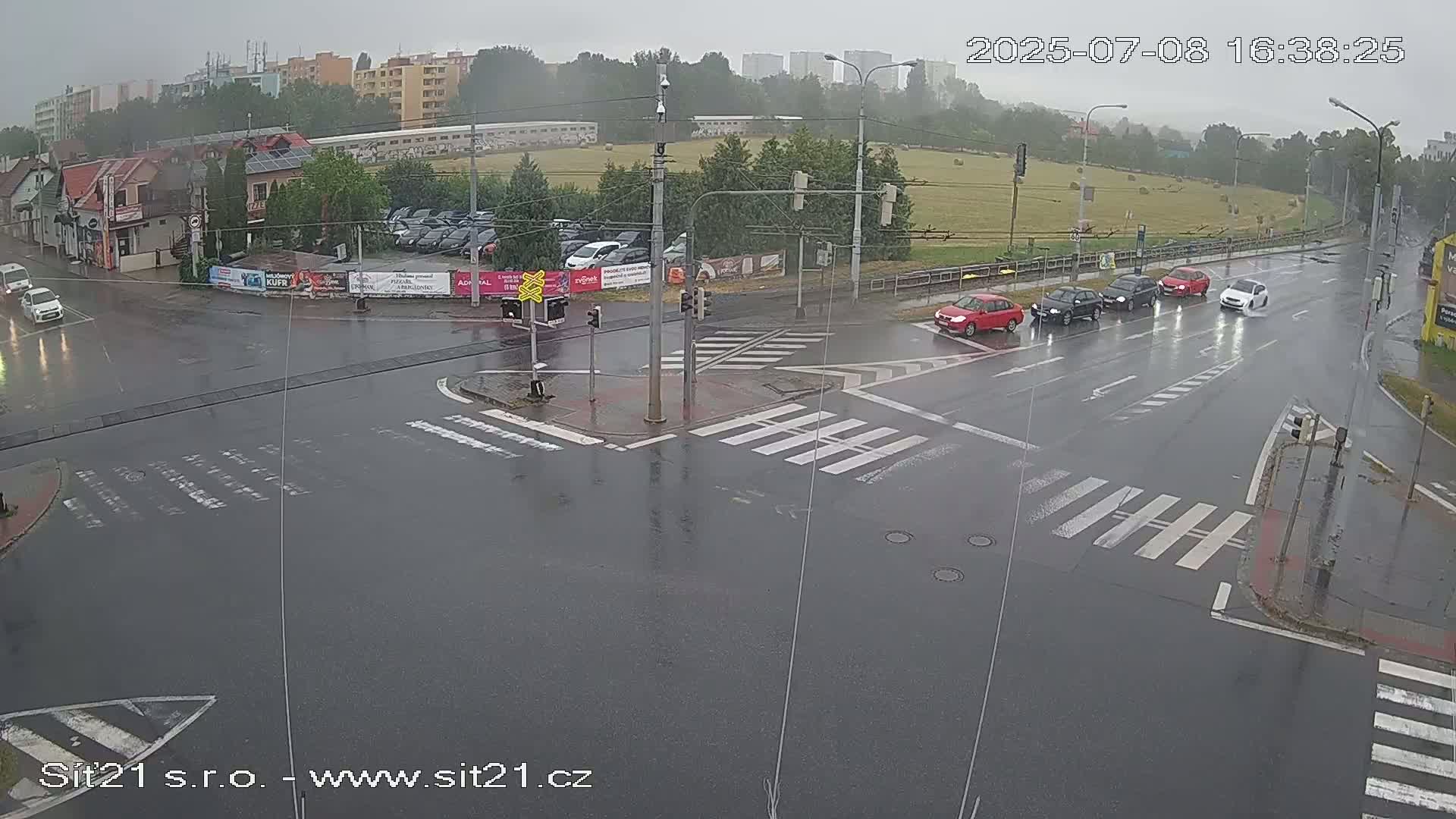 Otrokovice-Kvitkovice-Zlin - Railway Highway 55 & 49 Junction Live Cam - Otrokovice, Zlin, Czechia