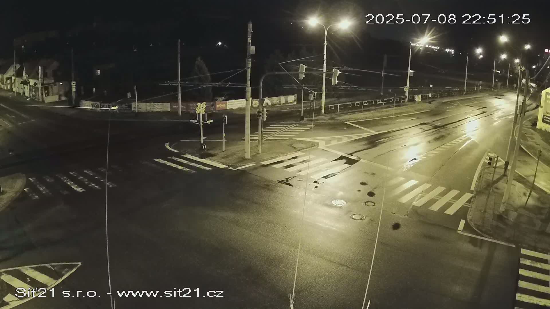 Otrokovice-Kvitkovice-Zlin - Railway Highway 55 & 49 Junction Live Cam - Otrokovice, Zlin, Czechia