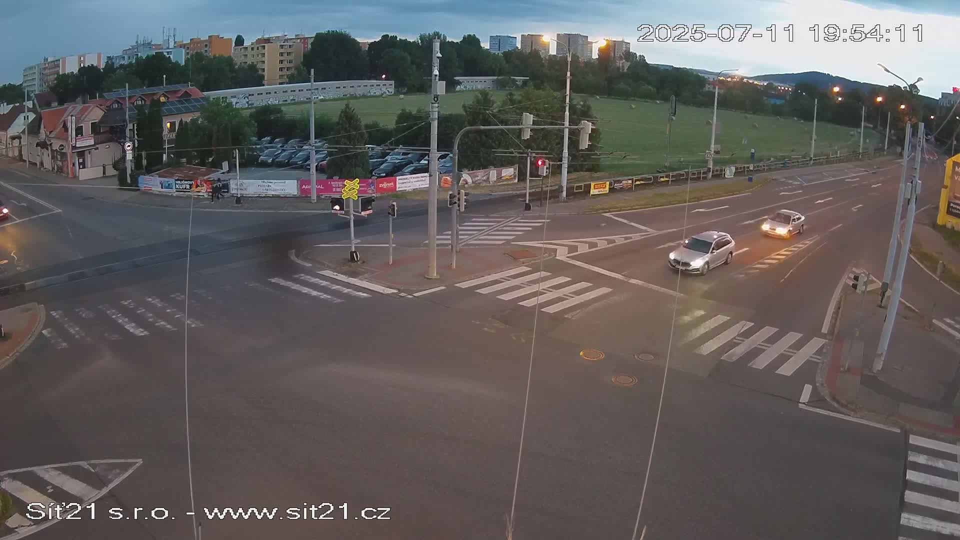 Otrokovice-Kvitkovice-Zlin - Railway Highway 55 & 49 Junction Live Cam - Otrokovice, Zlin, Czechia