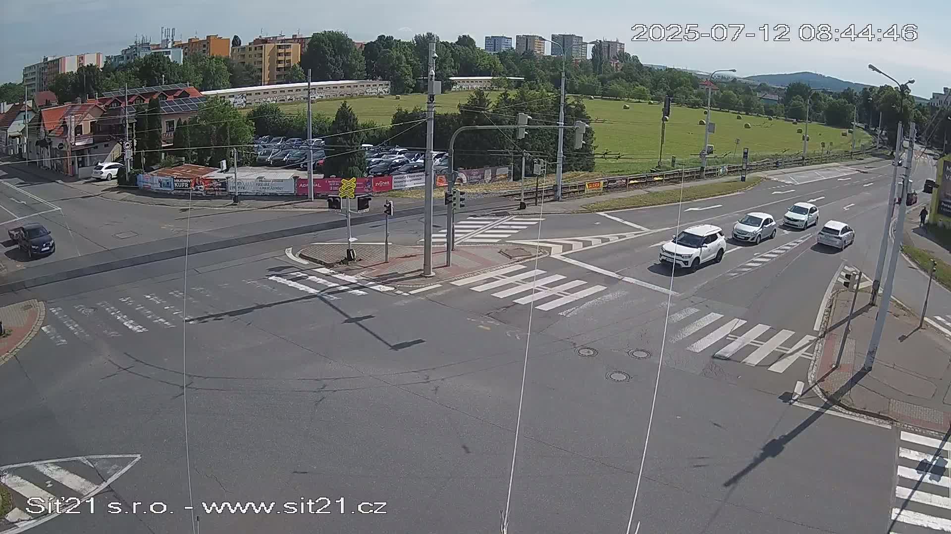 Otrokovice-Kvitkovice-Zlin - Railway Highway 55 & 49 Junction Live Cam - Otrokovice, Zlin, Czechia