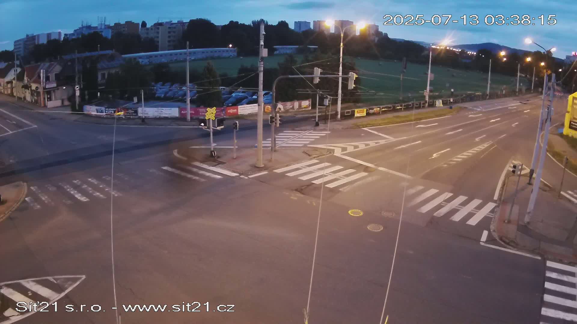 Otrokovice-Kvitkovice-Zlin - Railway Highway 55 & 49 Junction Live Cam - Otrokovice, Zlin, Czechia