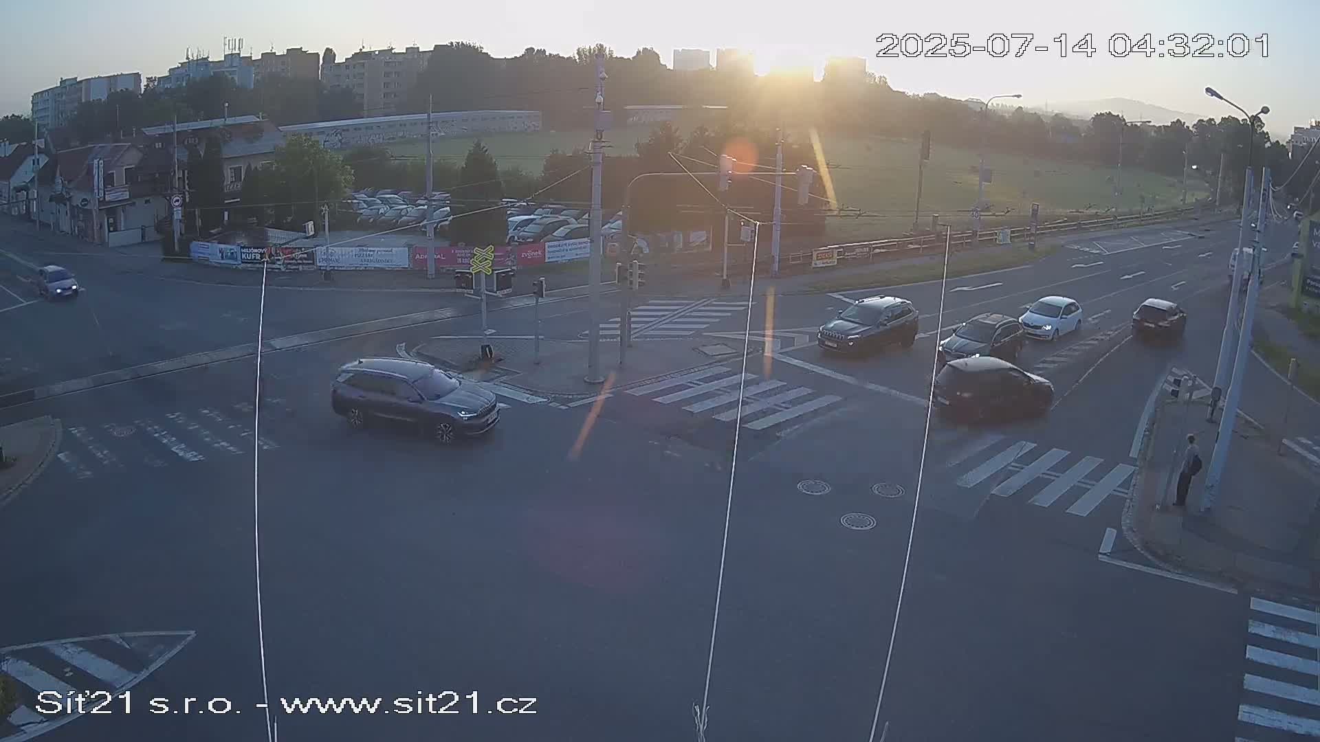Otrokovice-Kvitkovice-Zlin - Railway Highway 55 & 49 Junction Live Cam - Otrokovice, Zlin, Czechia
