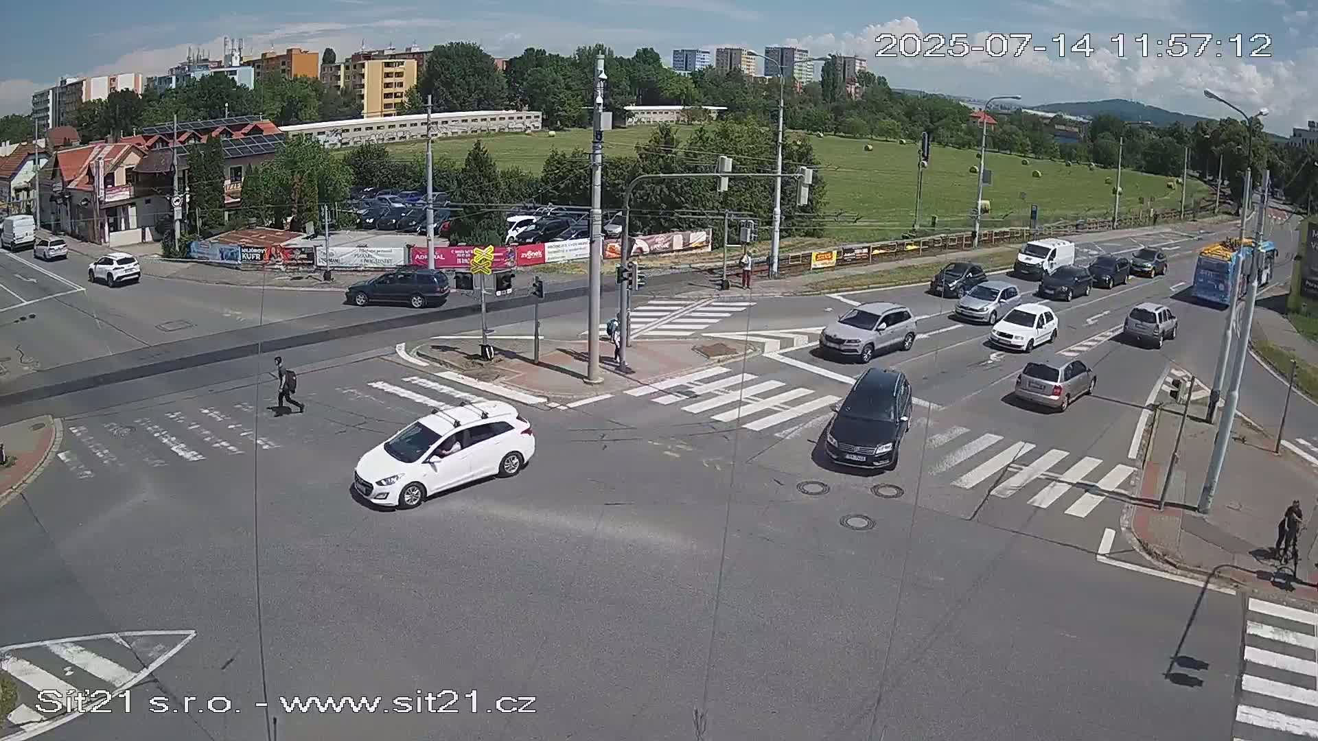 Otrokovice-Kvitkovice-Zlin - Railway Highway 55 & 49 Junction Live Cam - Otrokovice, Zlin, Czechia