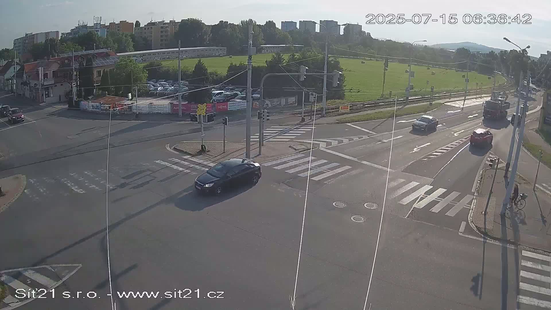 Otrokovice-Kvitkovice-Zlin - Railway Highway 55 & 49 Junction Live Cam - Otrokovice, Zlin, Czechia