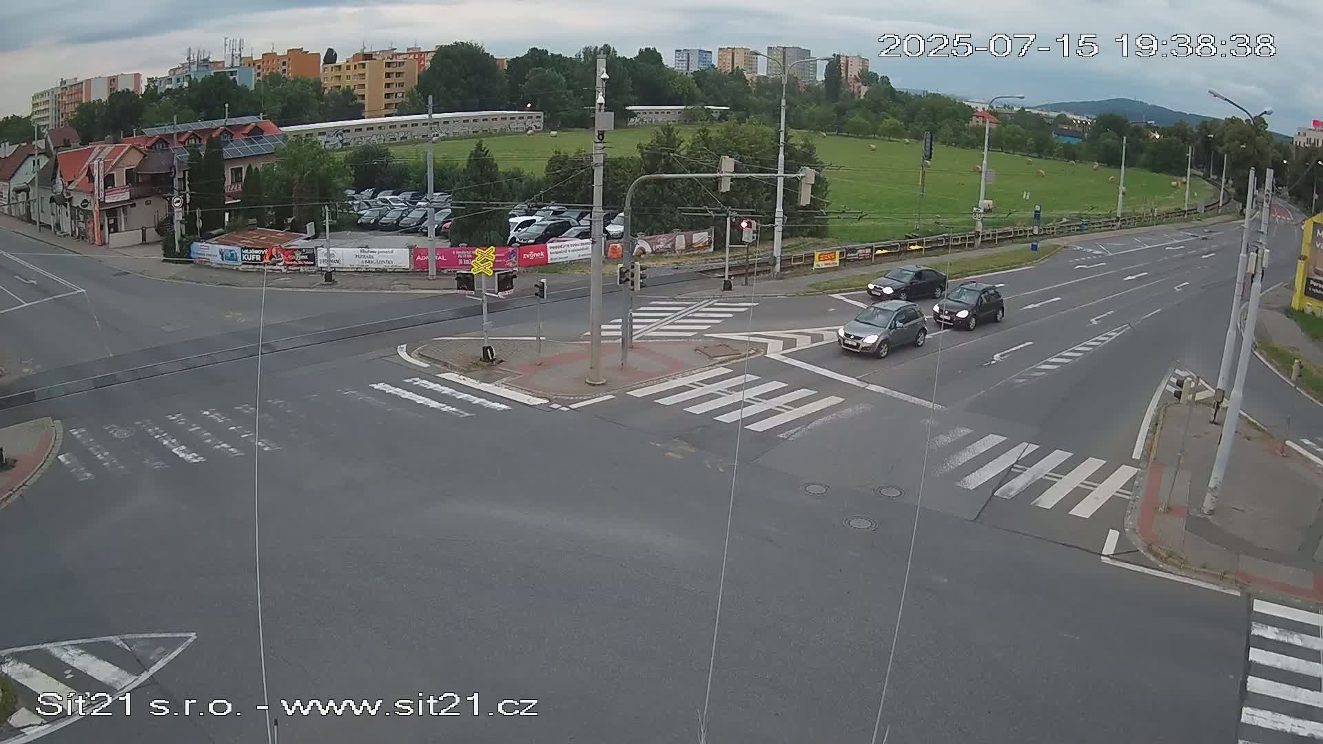 Otrokovice-Kvitkovice-Zlin - Railway Highway 55 & 49 Junction Live Cam - Otrokovice, Zlin, Czechia