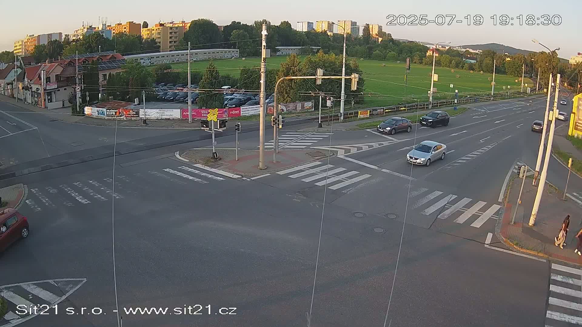 Otrokovice-Kvitkovice-Zlin - Railway Highway 55 & 49 Junction Live Cam - Otrokovice, Zlin, Czechia