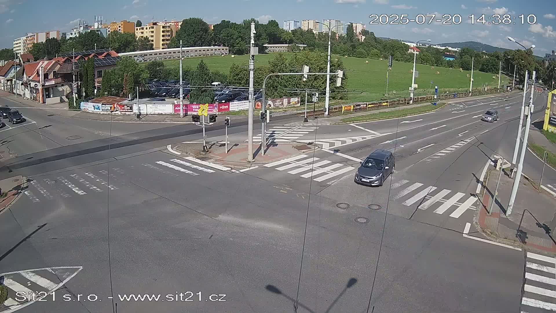 Otrokovice-Kvitkovice-Zlin - Railway Highway 55 & 49 Junction Live Cam - Otrokovice, Zlin, Czechia