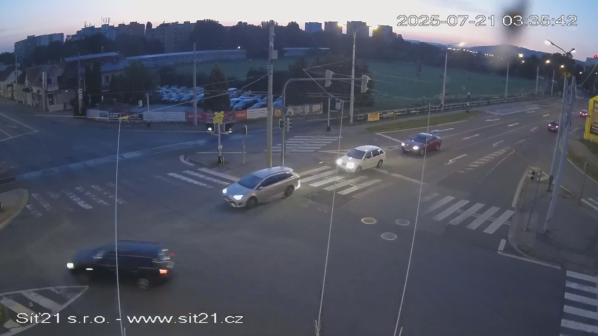 Otrokovice-Kvitkovice-Zlin - Railway Highway 55 & 49 Junction Live Cam - Otrokovice, Zlin, Czechia