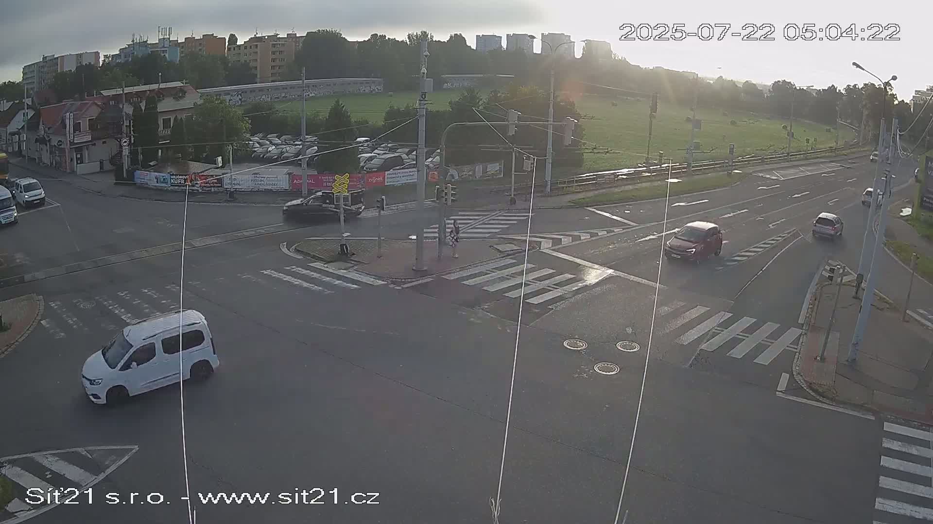 Otrokovice-Kvitkovice-Zlin - Railway Highway 55 & 49 Junction Live Cam - Otrokovice, Zlin, Czechia