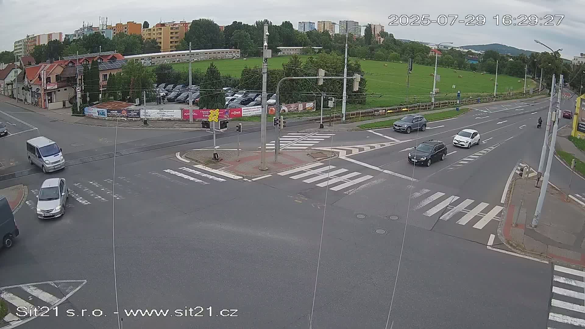 Otrokovice-Kvitkovice-Zlin - Railway Highway 55 & 49 Junction Live Cam - Otrokovice, Zlin, Czechia