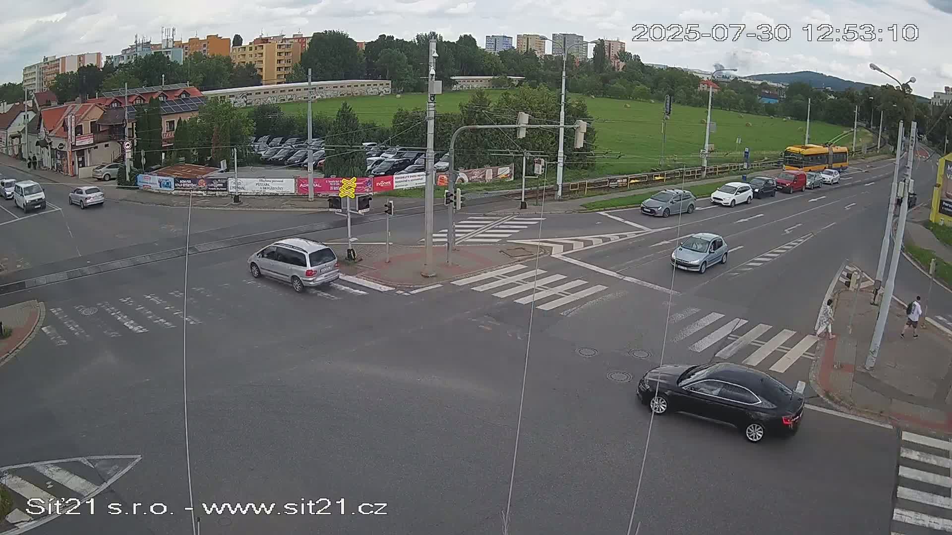 Otrokovice-Kvitkovice-Zlin - Railway Highway 55 & 49 Junction Live Cam - Otrokovice, Zlin, Czechia