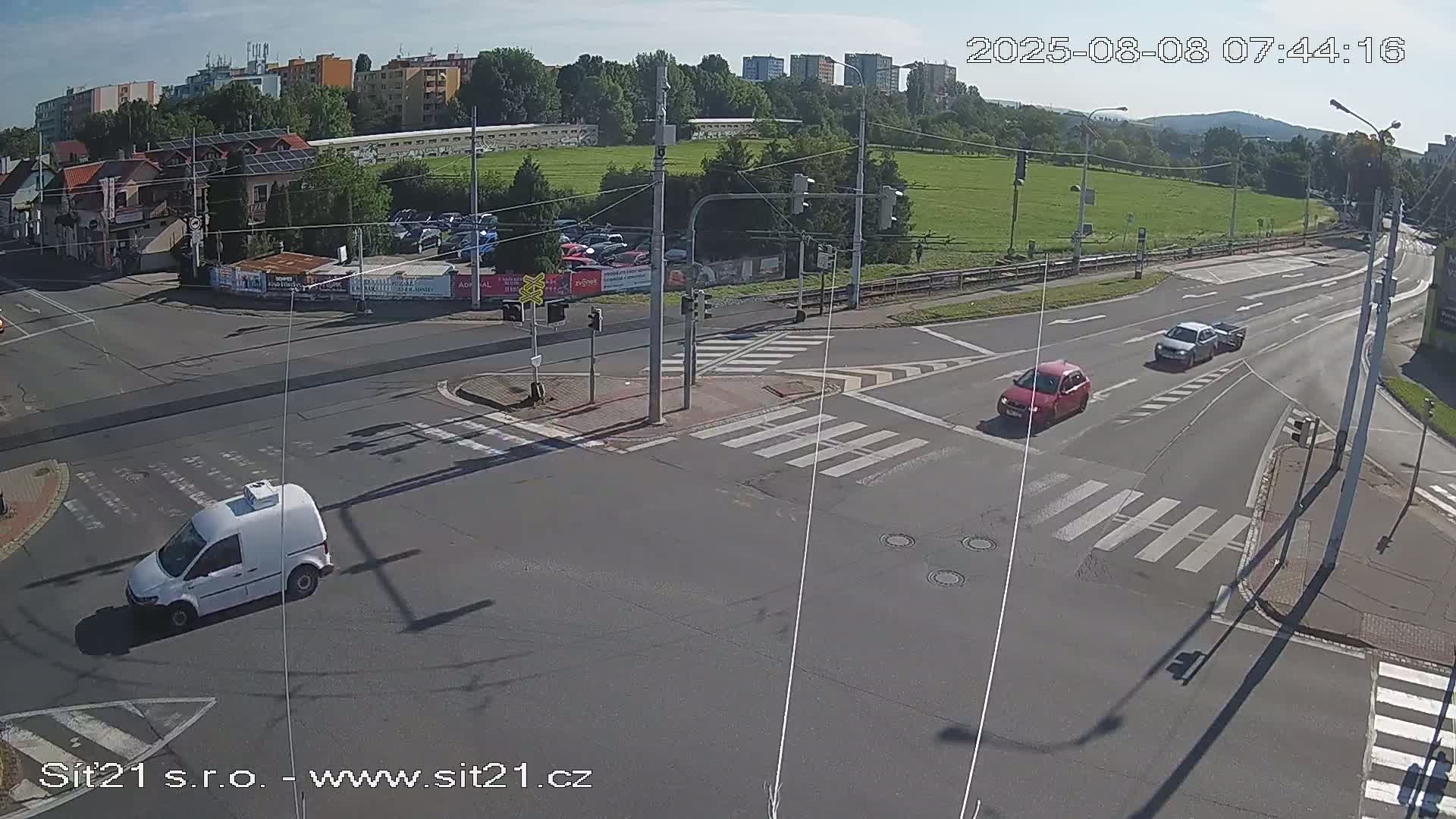 Otrokovice-Kvitkovice-Zlin - Railway Highway 55 & 49 Junction Live Cam - Otrokovice, Zlin, Czechia