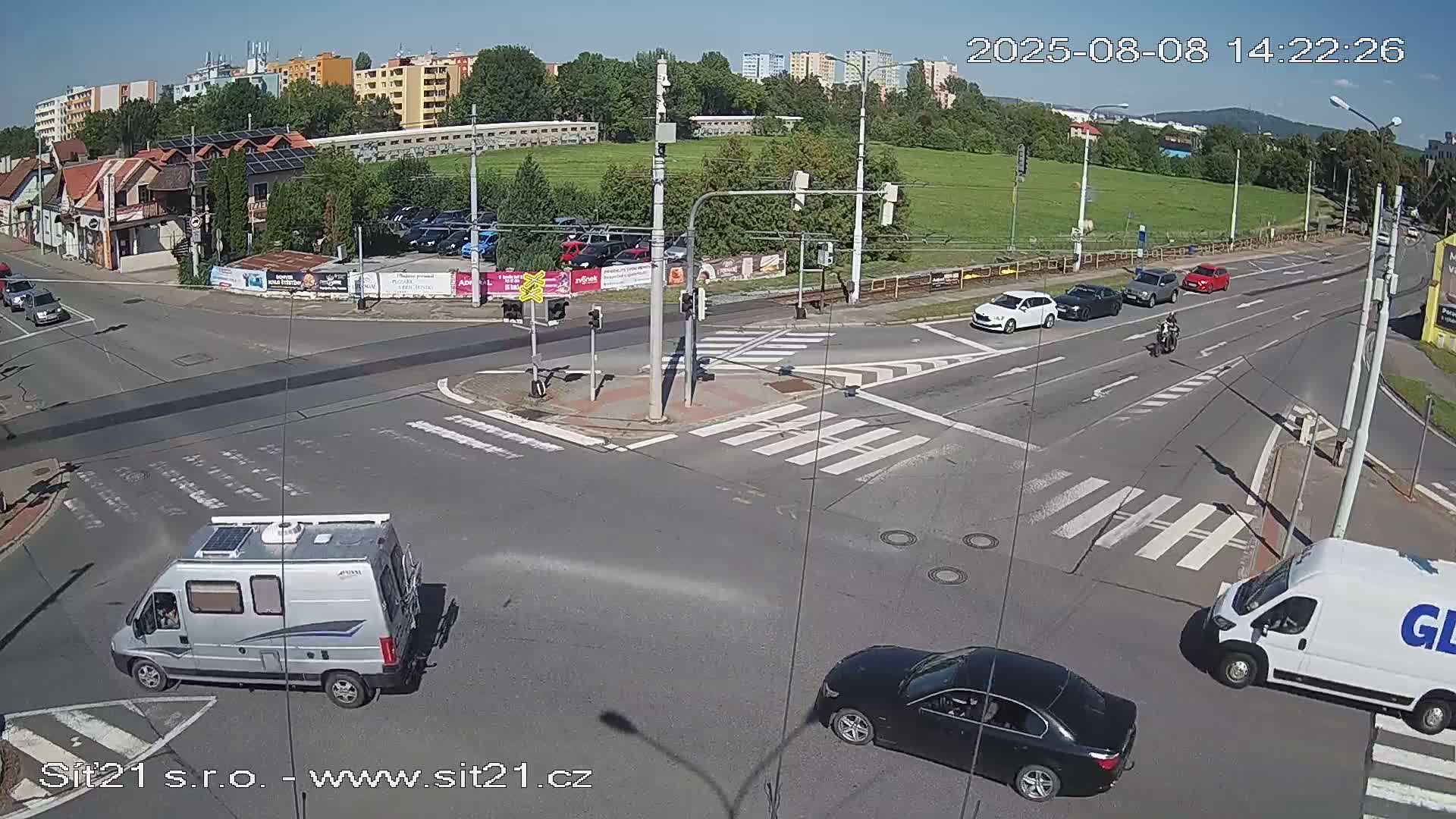 Otrokovice-Kvitkovice-Zlin - Railway Highway 55 & 49 Junction Live Cam - Otrokovice, Zlin, Czechia