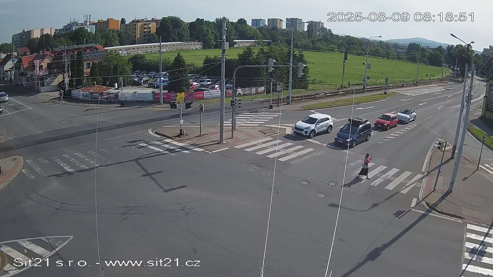 Otrokovice-Kvitkovice-Zlin - Railway Highway 55 & 49 Junction Live Cam - Otrokovice, Zlin, Czechia