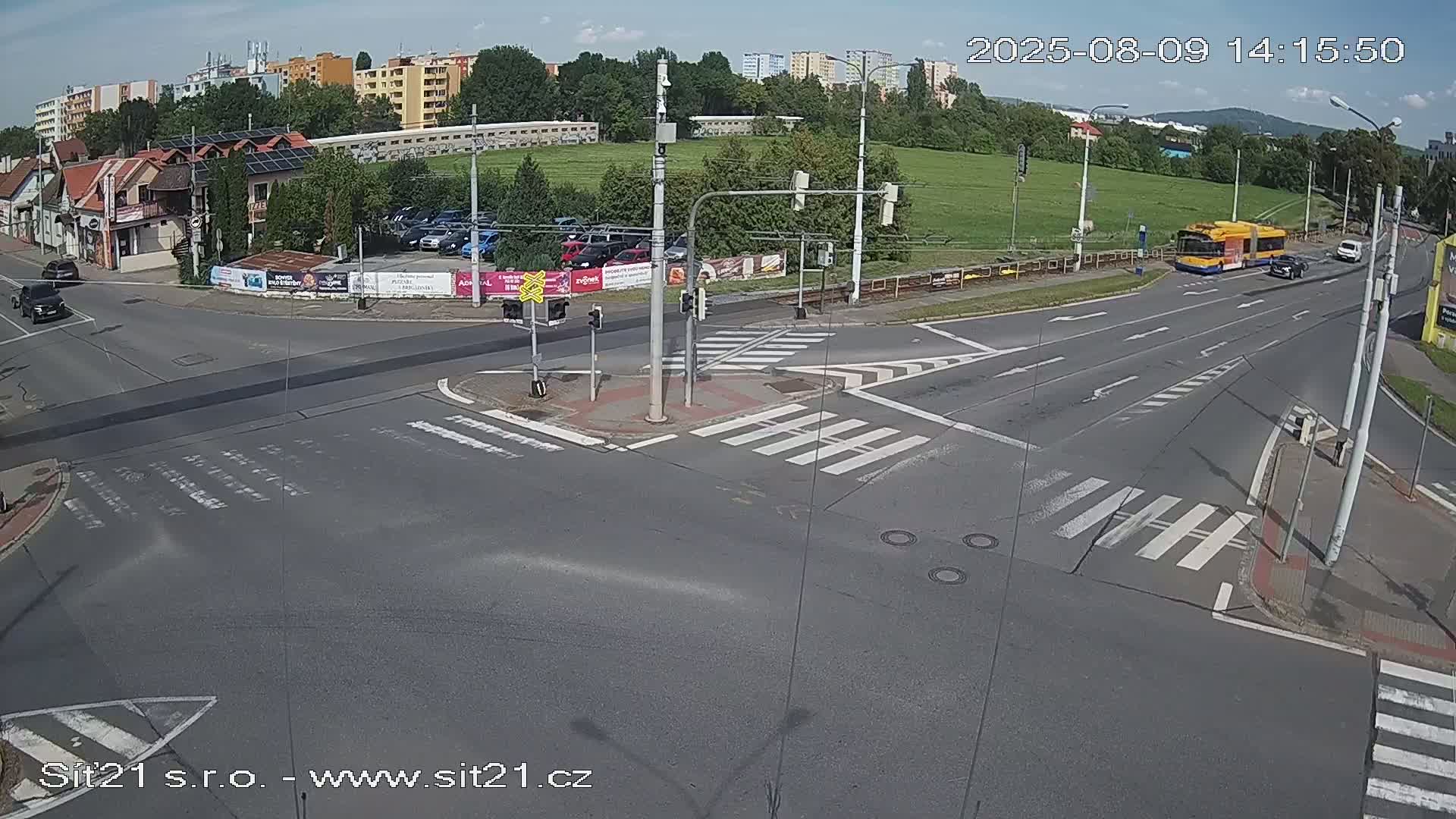 Otrokovice-Kvitkovice-Zlin - Railway Highway 55 & 49 Junction Live Cam - Otrokovice, Zlin, Czechia