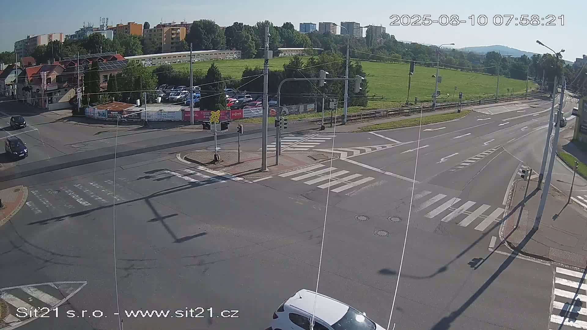 Otrokovice-Kvitkovice-Zlin - Railway Highway 55 & 49 Junction Live Cam - Otrokovice, Zlin, Czechia