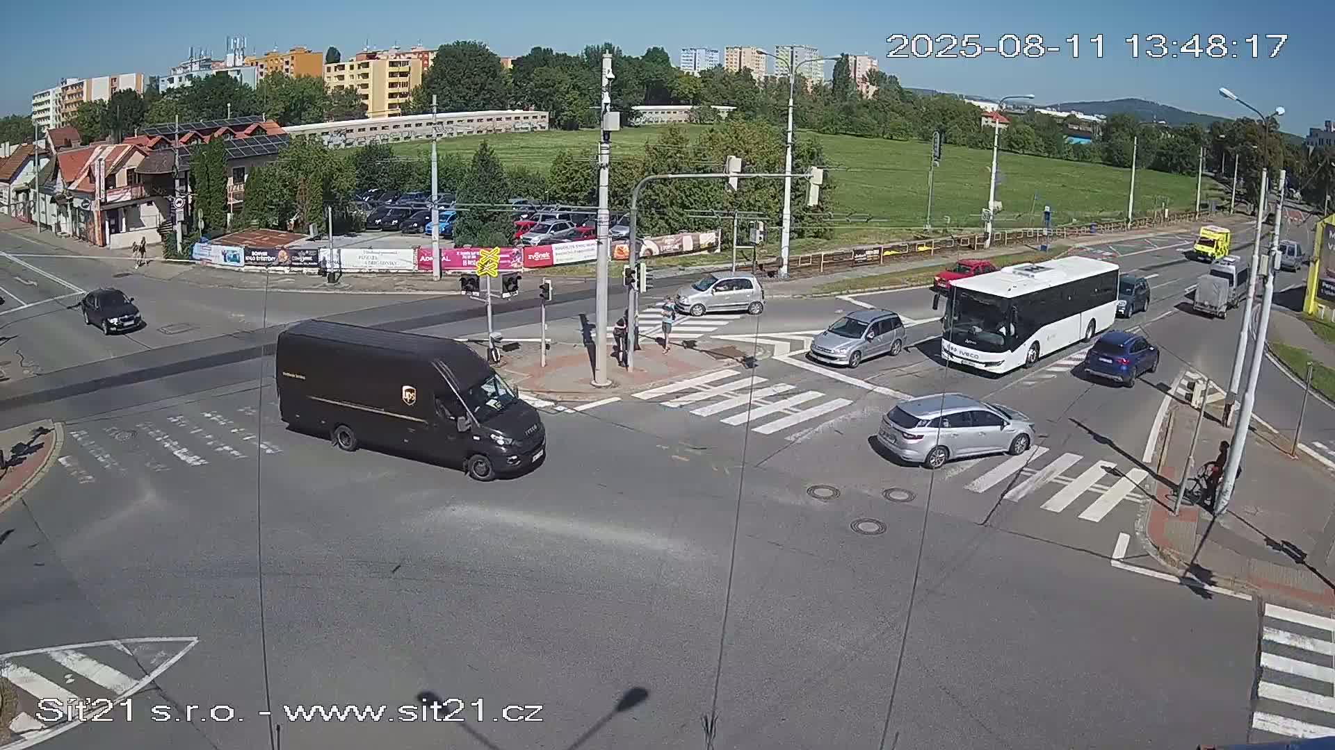 Otrokovice-Kvitkovice-Zlin - Railway Highway 55 & 49 Junction Live Cam - Otrokovice, Zlin, Czechia