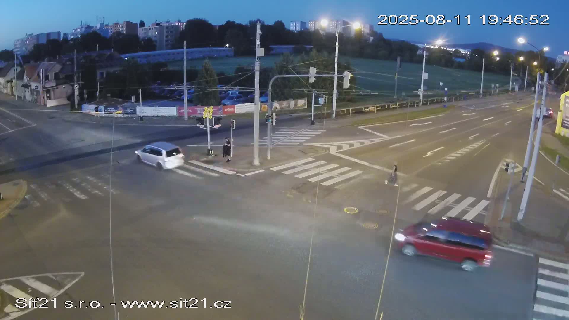 Otrokovice-Kvitkovice-Zlin - Railway Highway 55 & 49 Junction Live Cam - Otrokovice, Zlin, Czechia