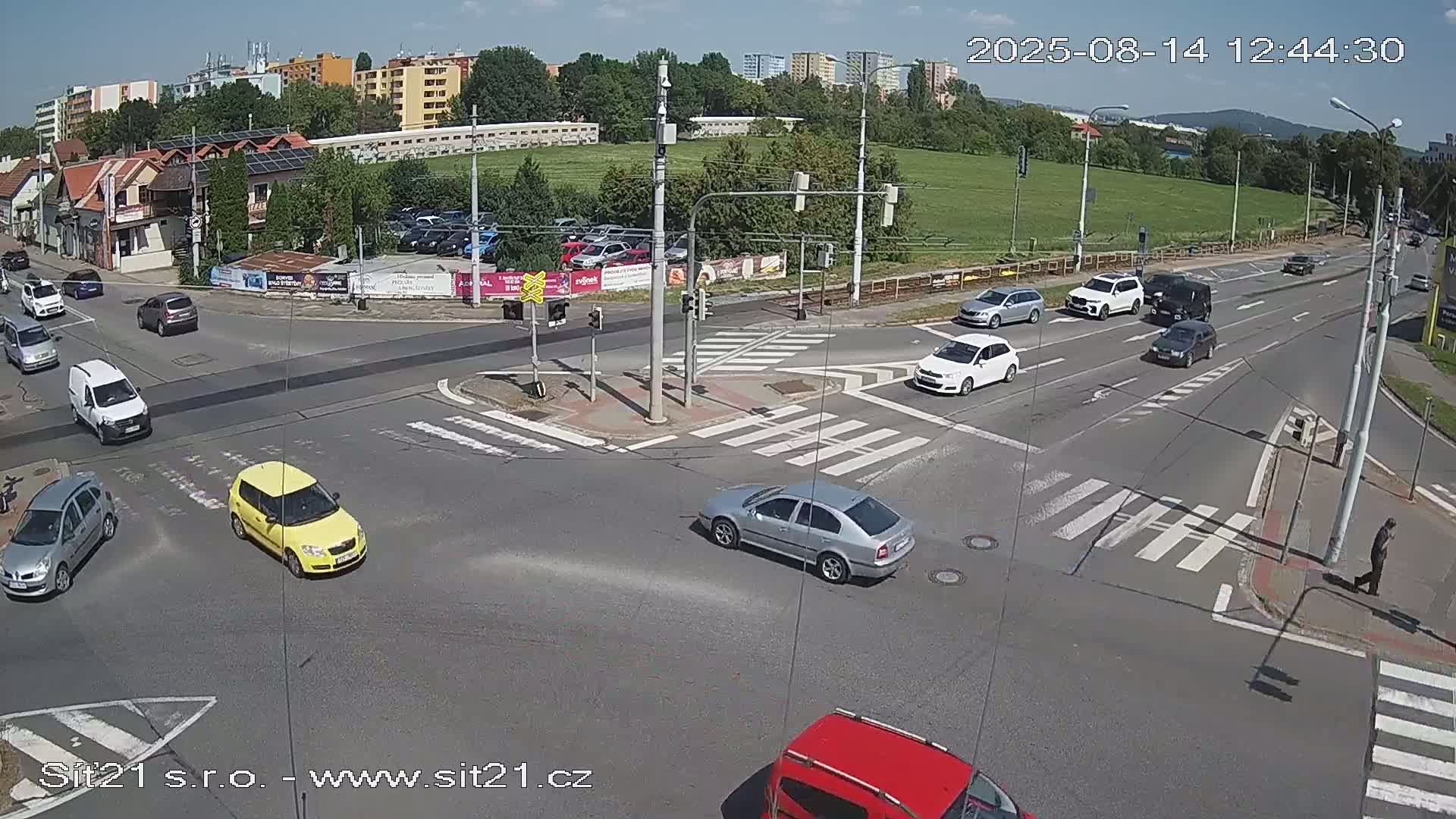 Otrokovice-Kvitkovice-Zlin - Railway Highway 55 & 49 Junction Live Cam - Otrokovice, Zlin, Czechia