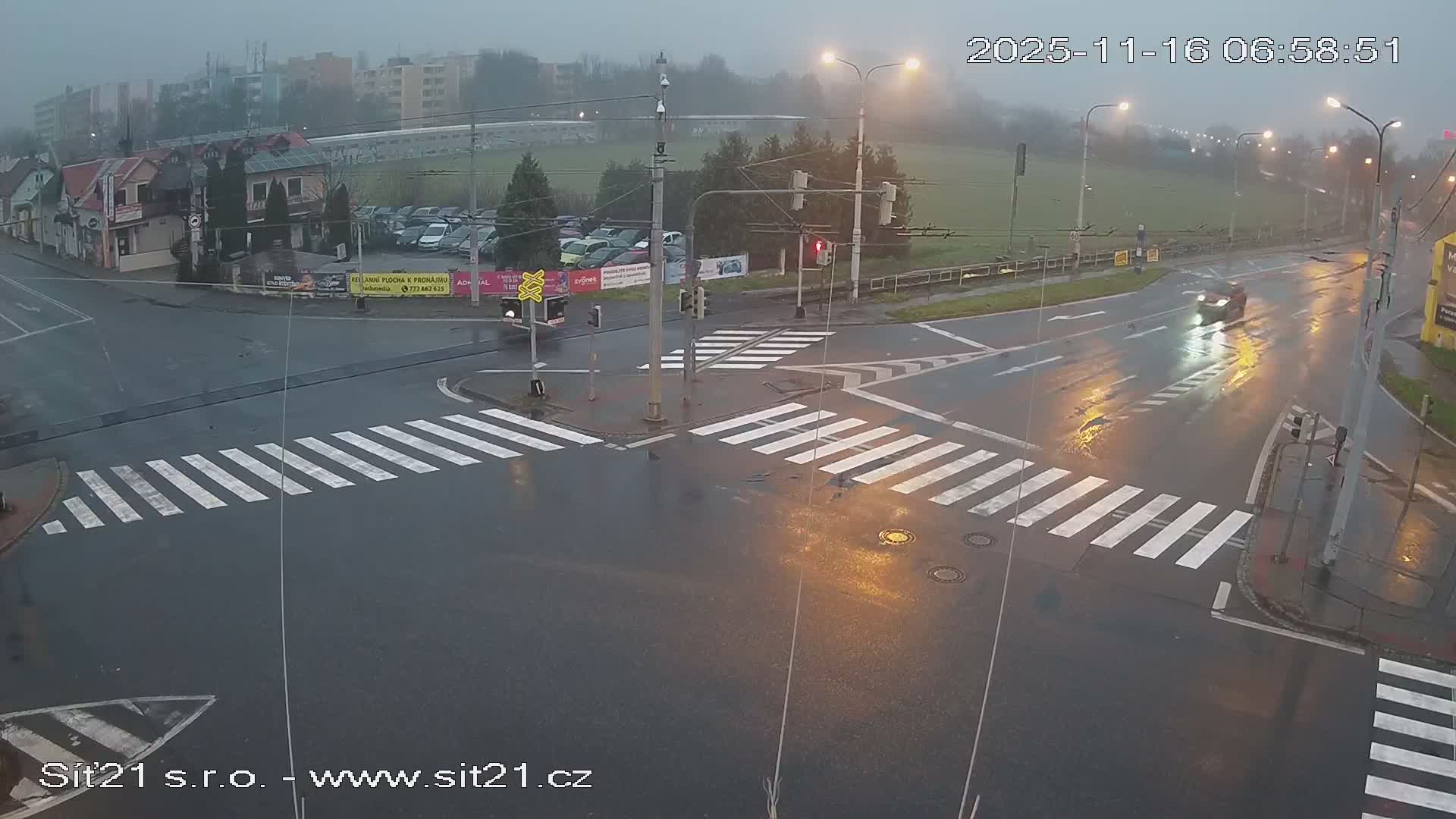 Otrokovice-Kvitkovice-Zlin - Railway Highway 55 & 49 Junction Live Cam - Otrokovice, Zlin, Czechia