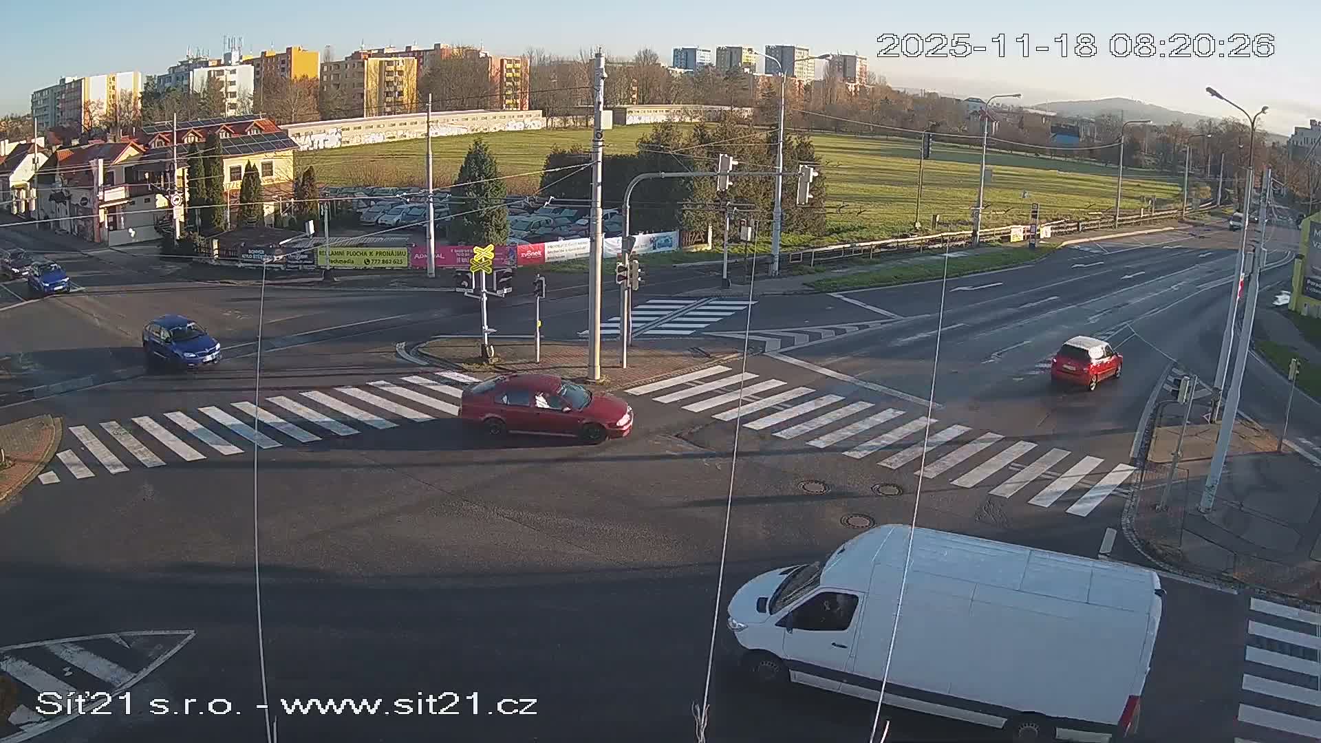 Otrokovice-Kvitkovice-Zlin - Railway Highway 55 & 49 Junction Live Cam - Otrokovice, Zlin, Czechia